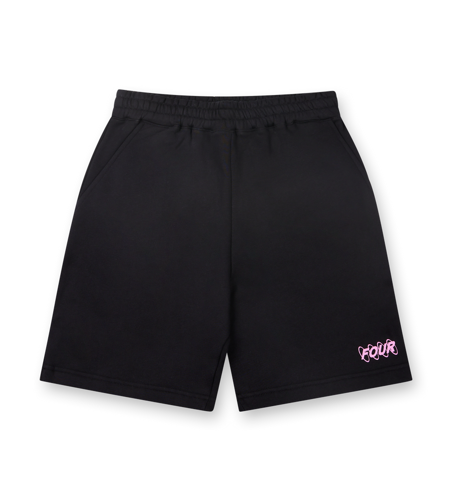 Circles Logo Shorts Black/ Pink
