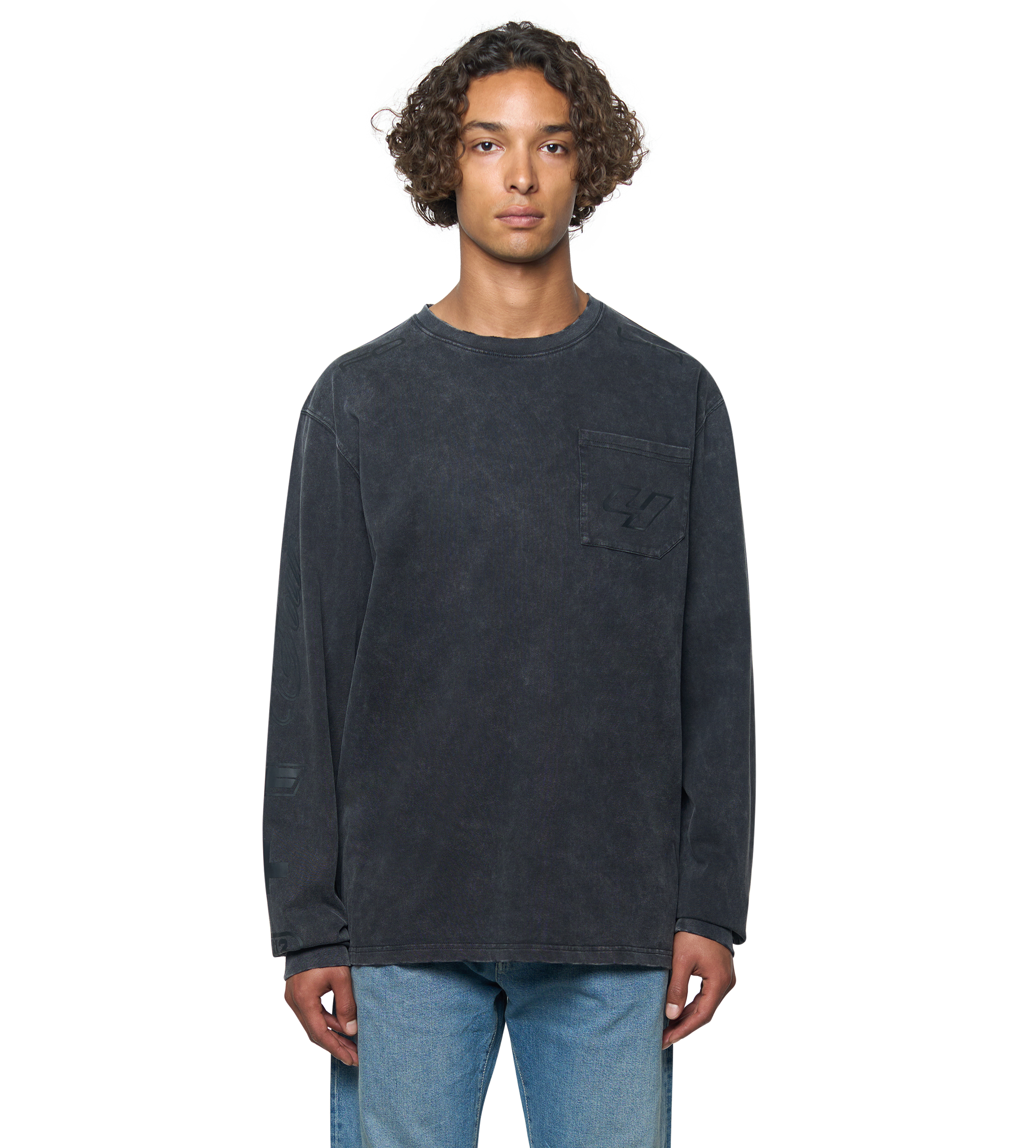 Race Comp Longsleeve T-Shirt Washed Black