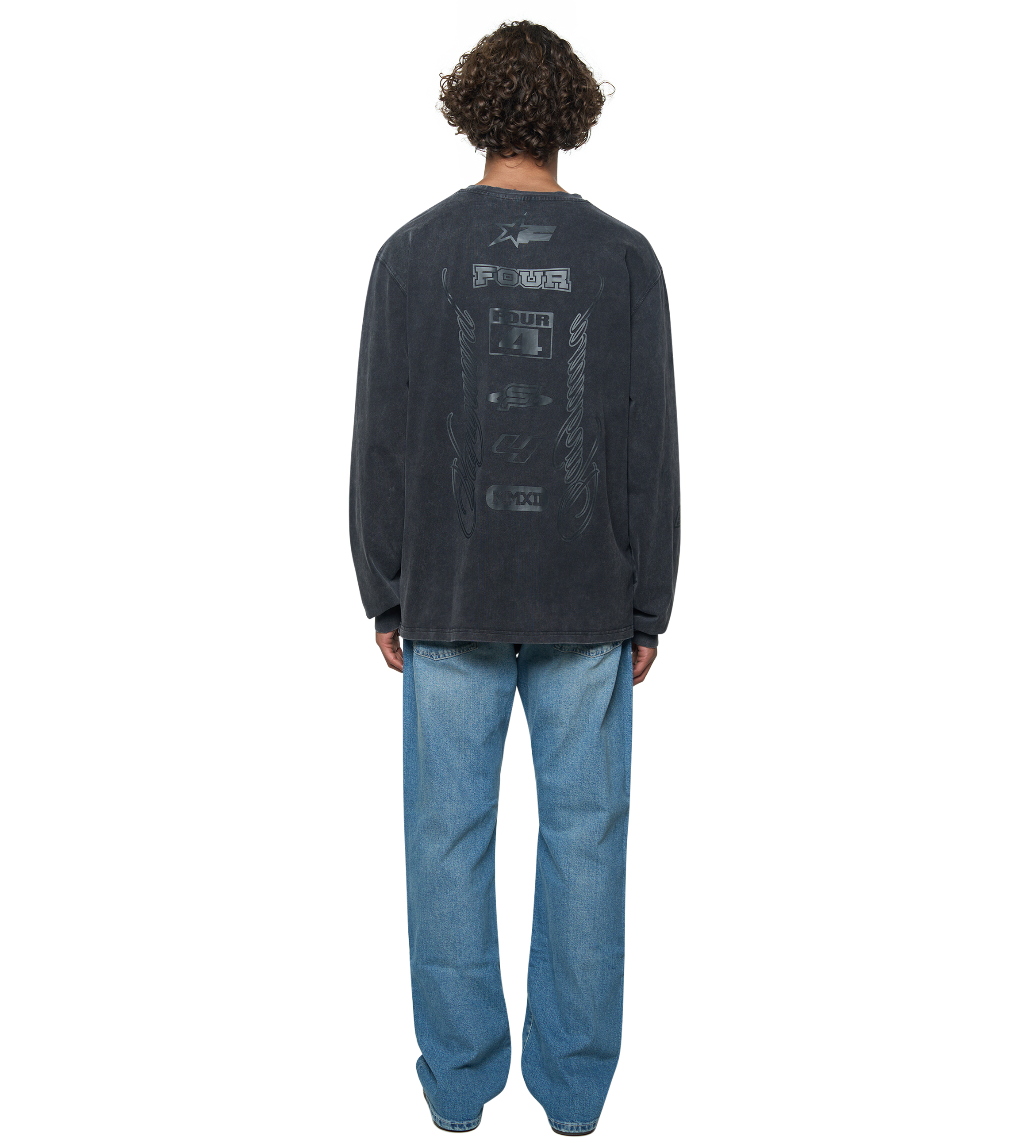 Race Comp Longsleeve T-Shirt Washed Black