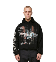 Amsterdam Souvenir Double Layered Hoodie Black
