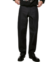 Logo Regular Raw Denim Jeans