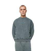 Circles Crewneck Washed Green