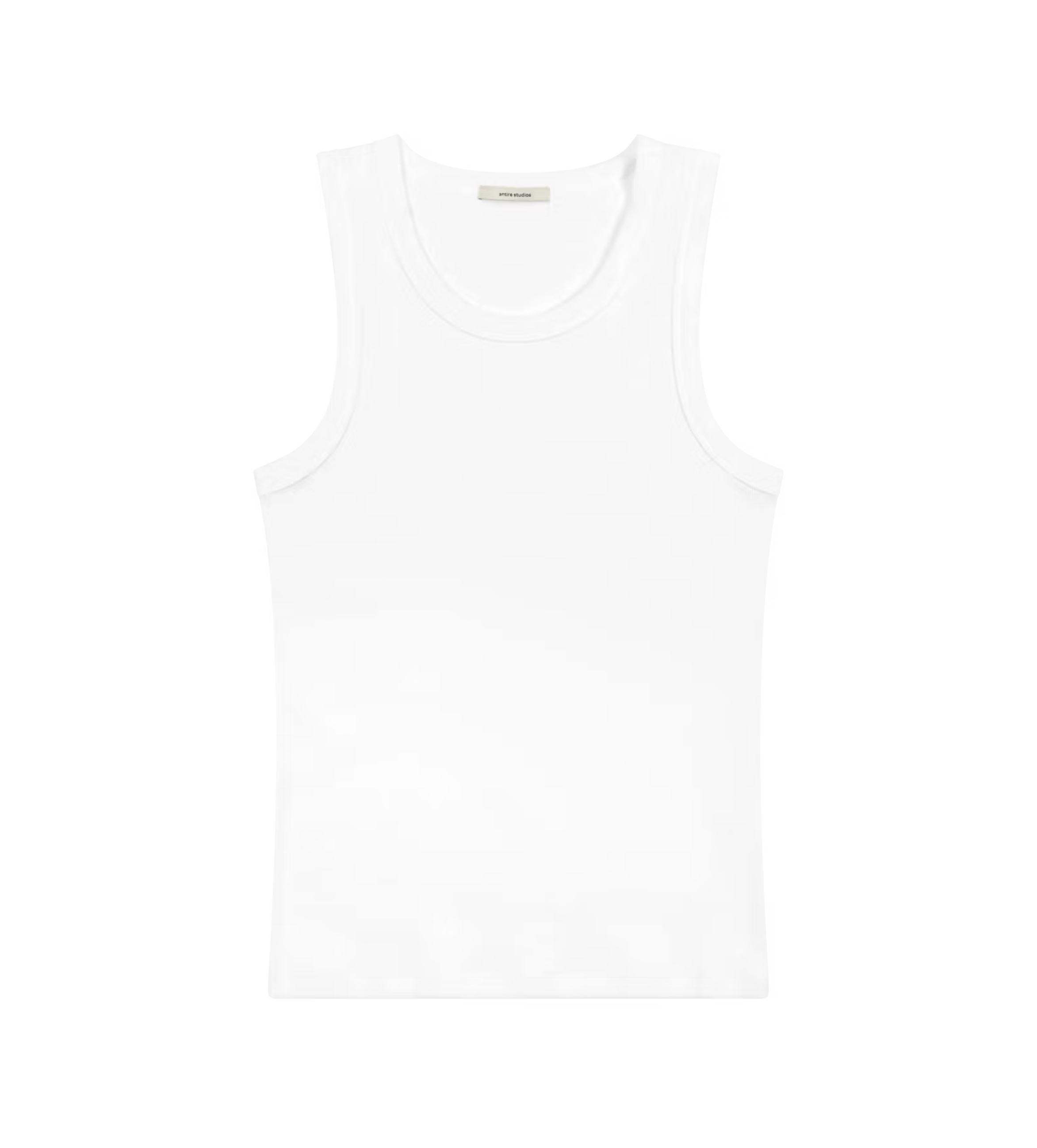 Entire Studios SS26 ESSS26TA01111 RIB TANK WHITE