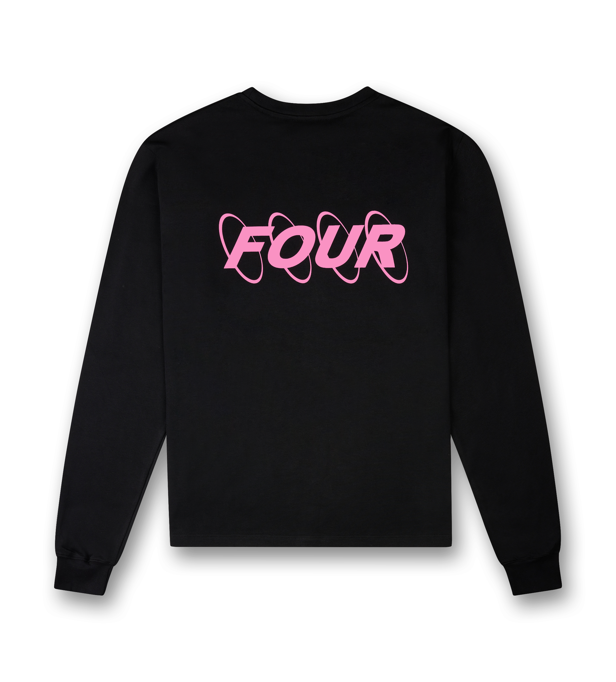 Circles Longsleeve T-shirt Black/ Pink