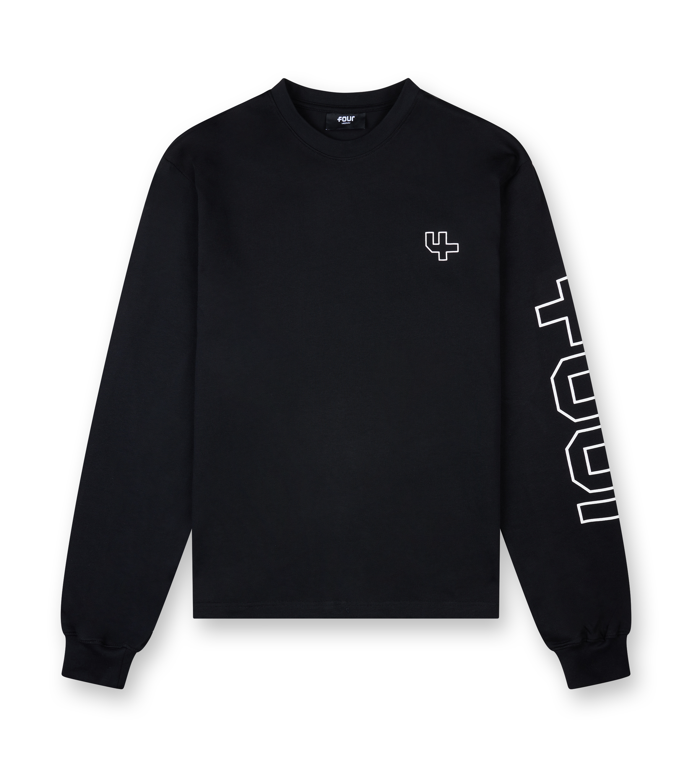 Outline Longsleeve T-shirt Black