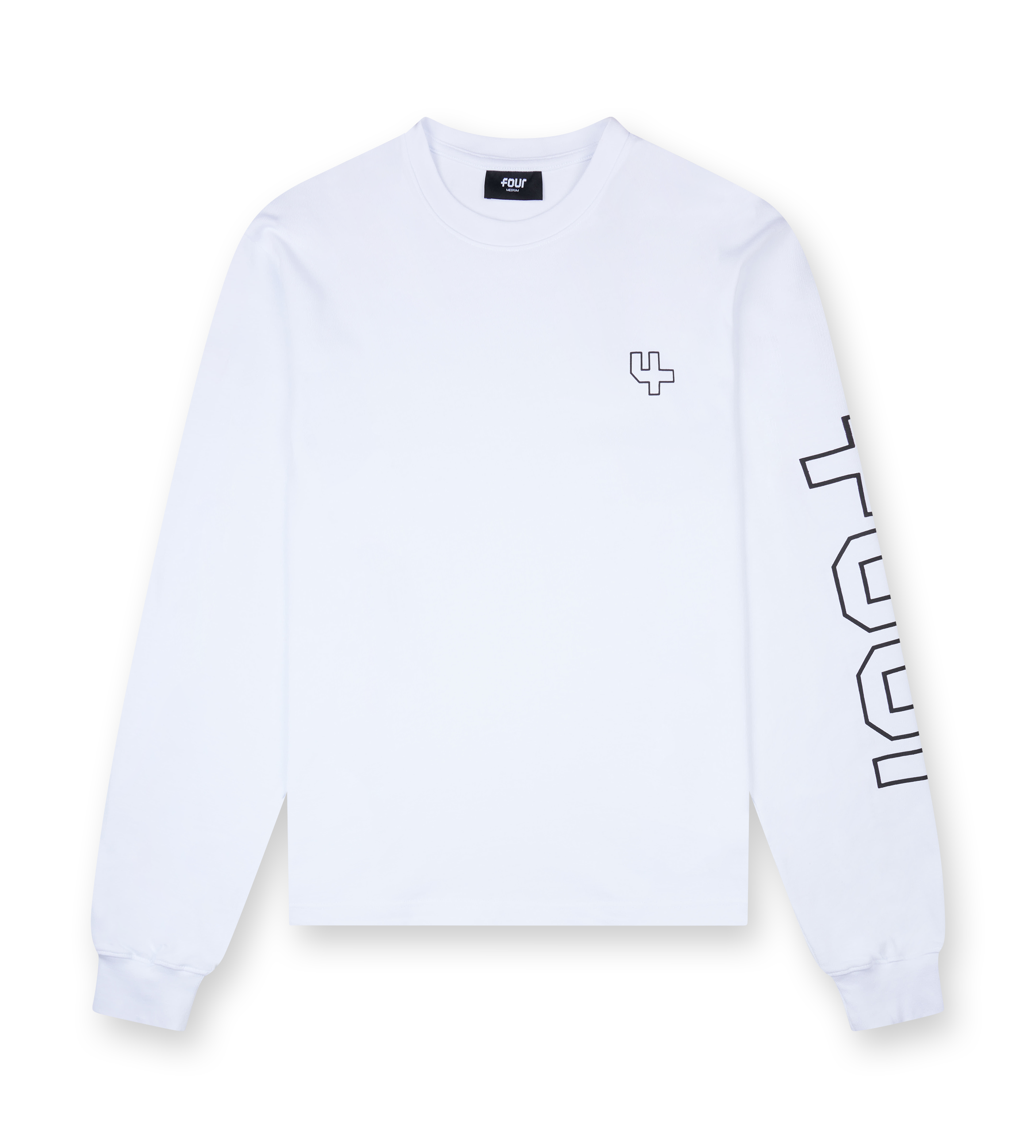 Outline Longsleeve T-shirt White