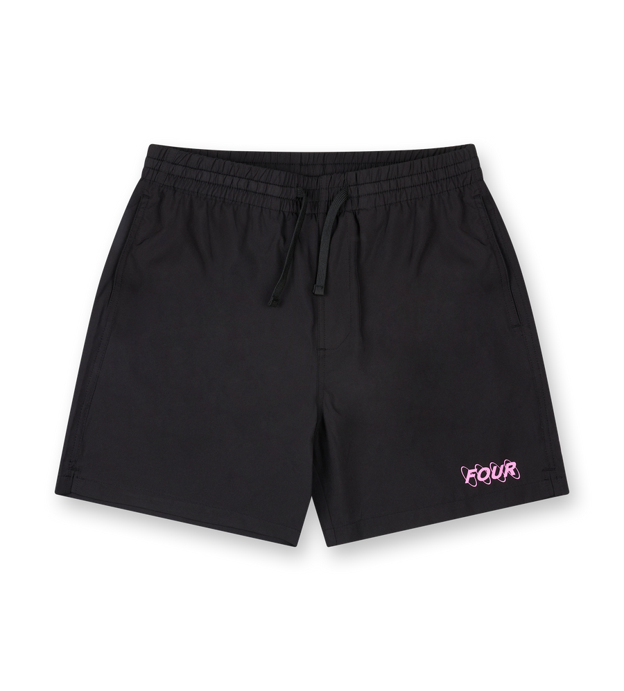 Circles Swim Shorts Black/Pink