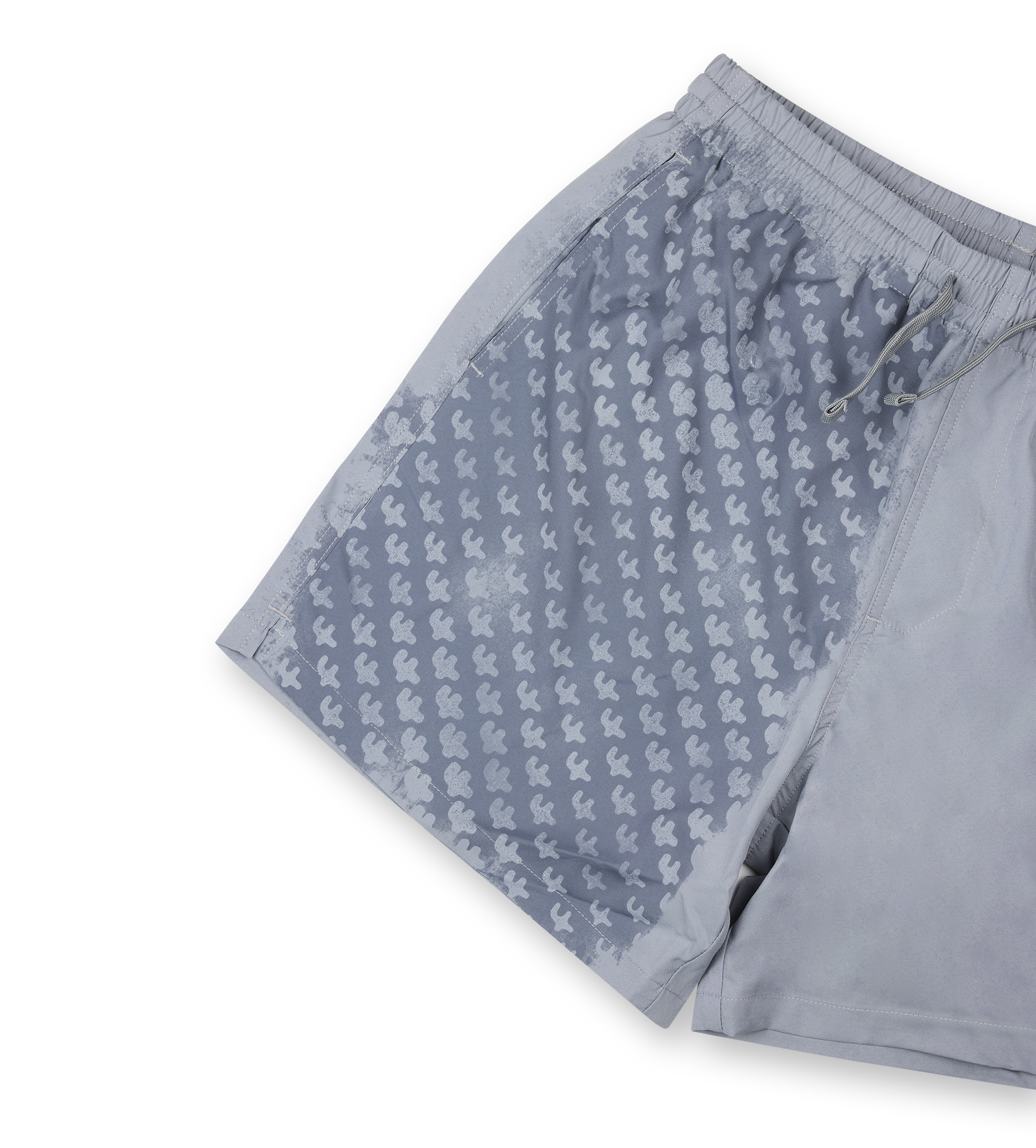 Logo 4AOP Swim Shorts Mockingbird Grey/ White