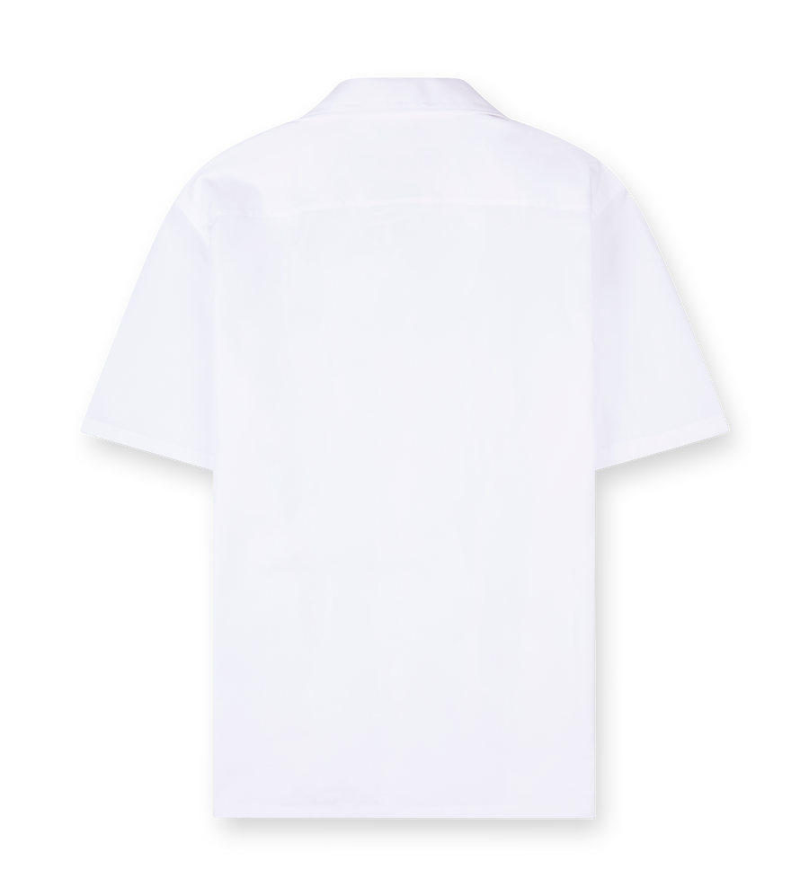 Cotton Bowling Shirt White