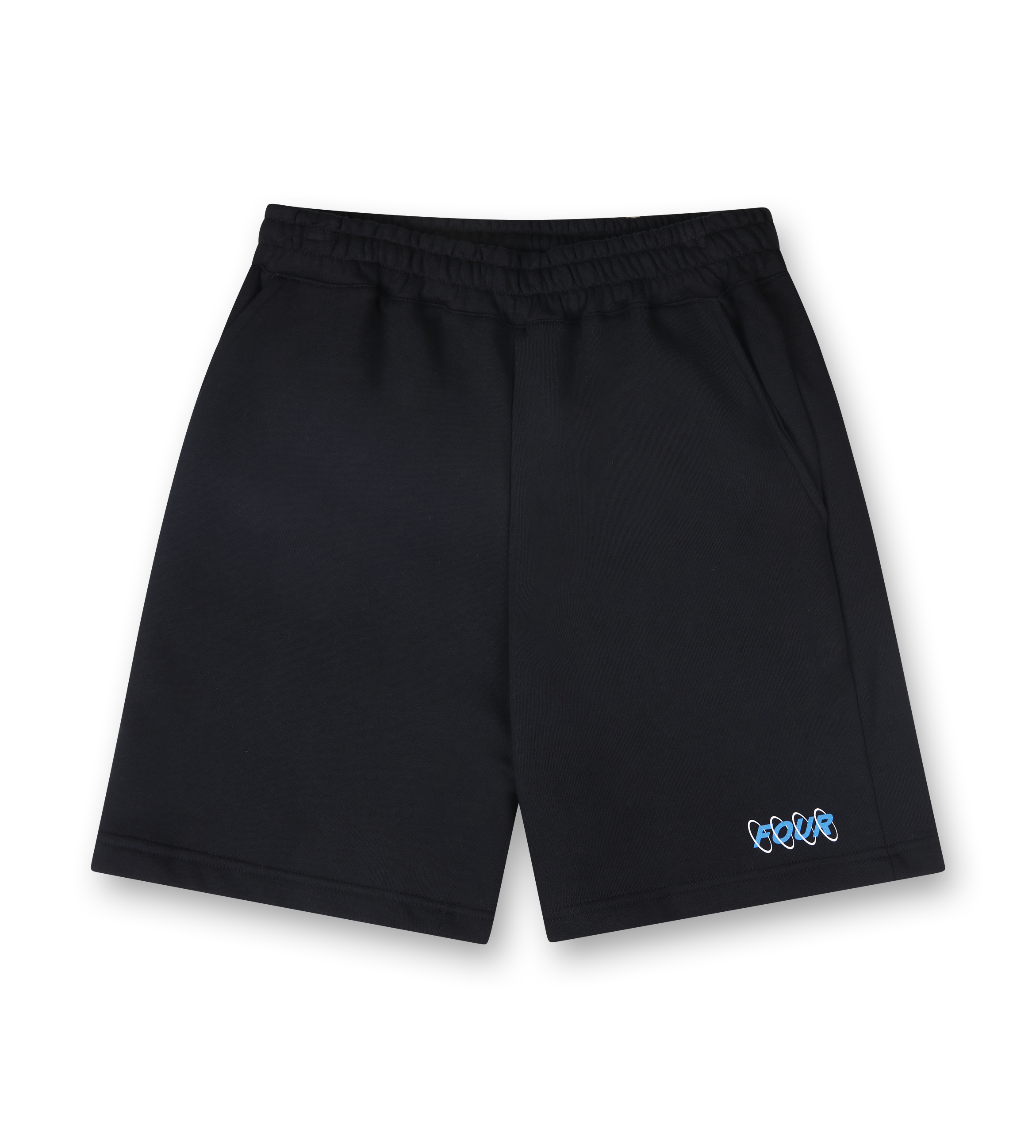 Circles Shorts Black/ Princess Blue
