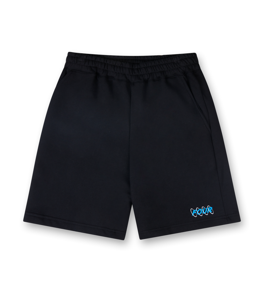 Circles Shorts Black/ Princess Blue