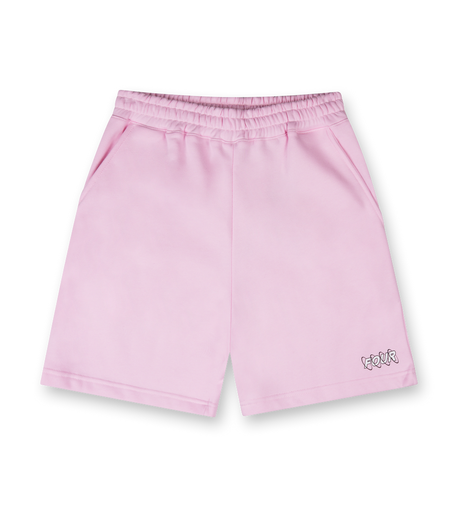 Circles Shorts Soft Pink/ White