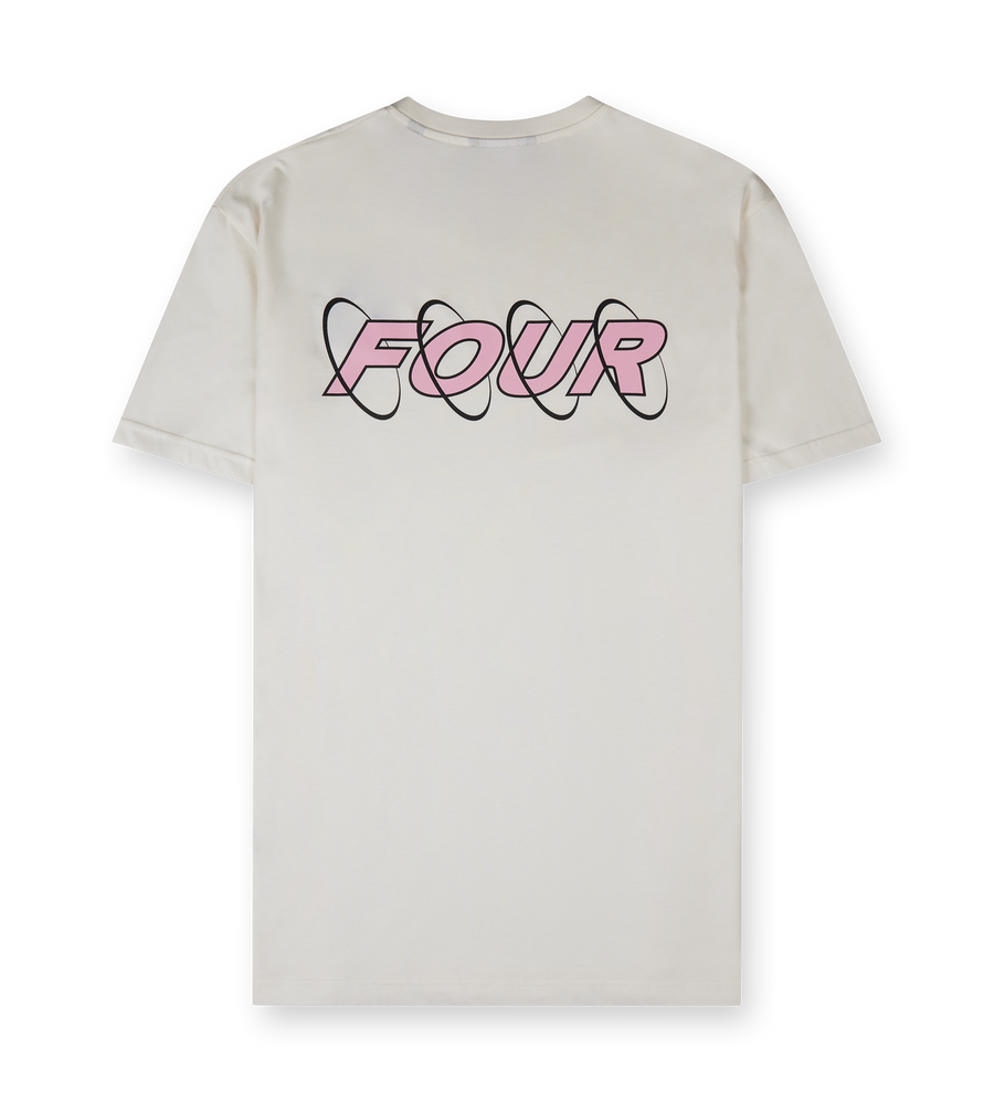 Circles T-shirt Cannoli Cream/ Soft Pink