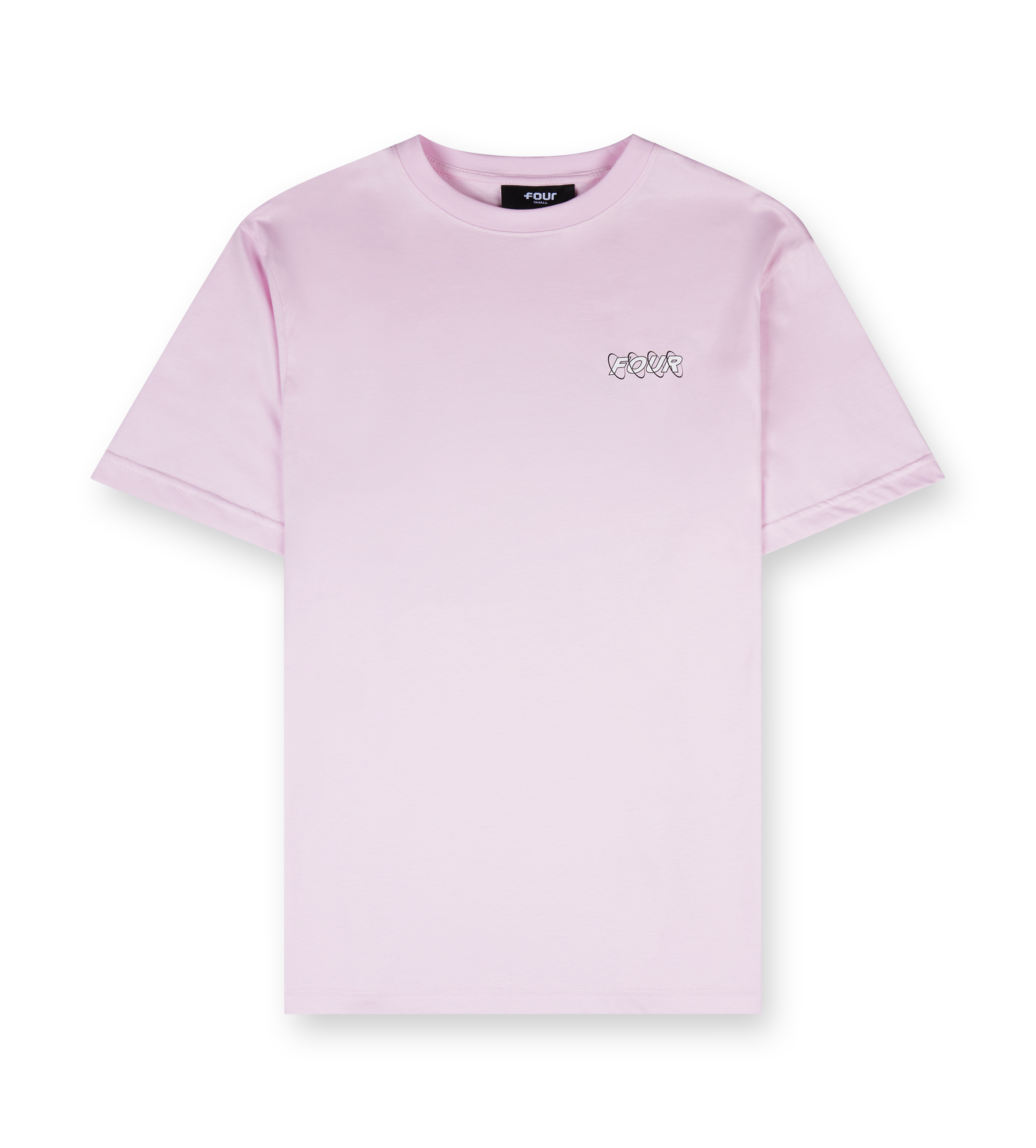 Circles T-shirt Soft Pink/ White