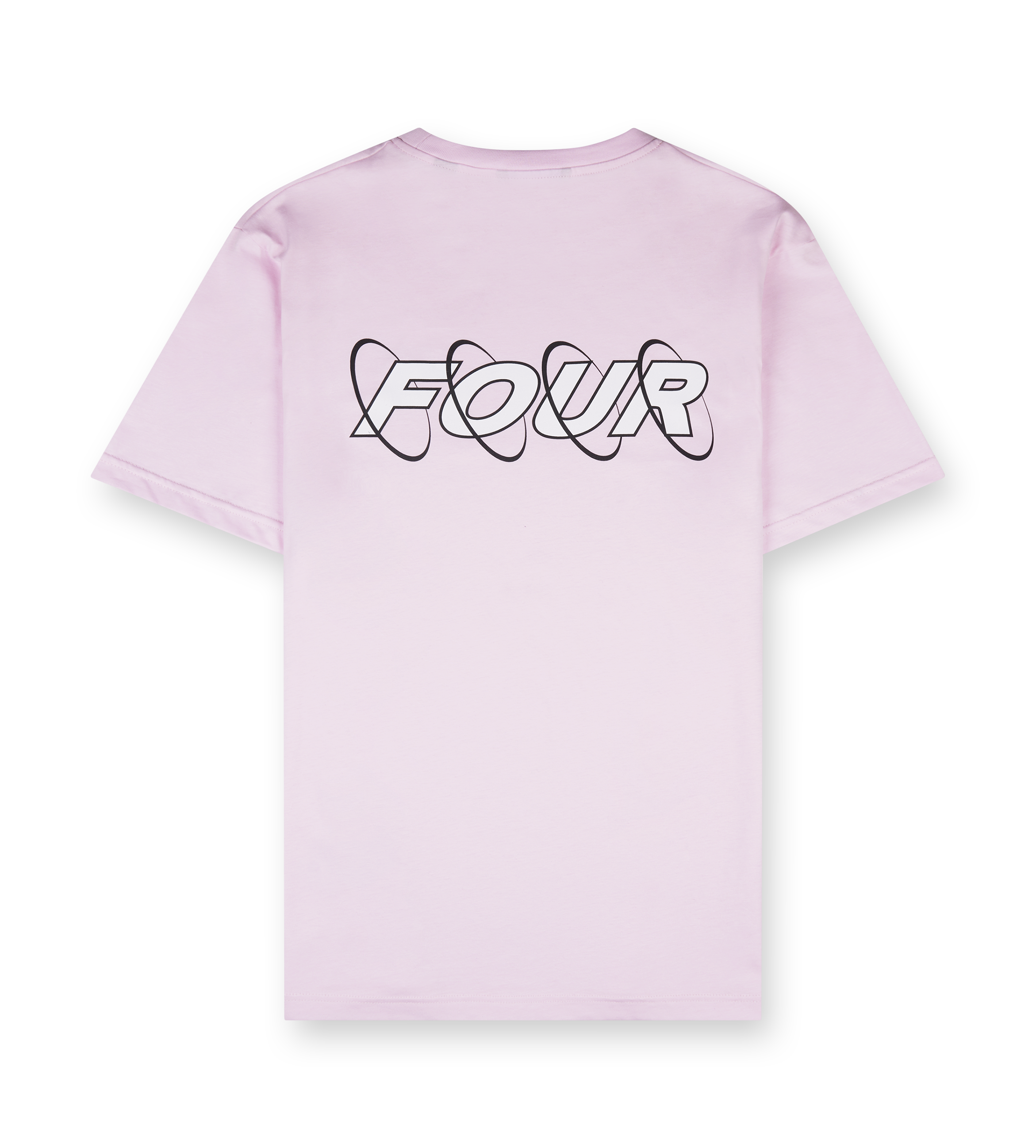Circles T-shirt Soft Pink/ White