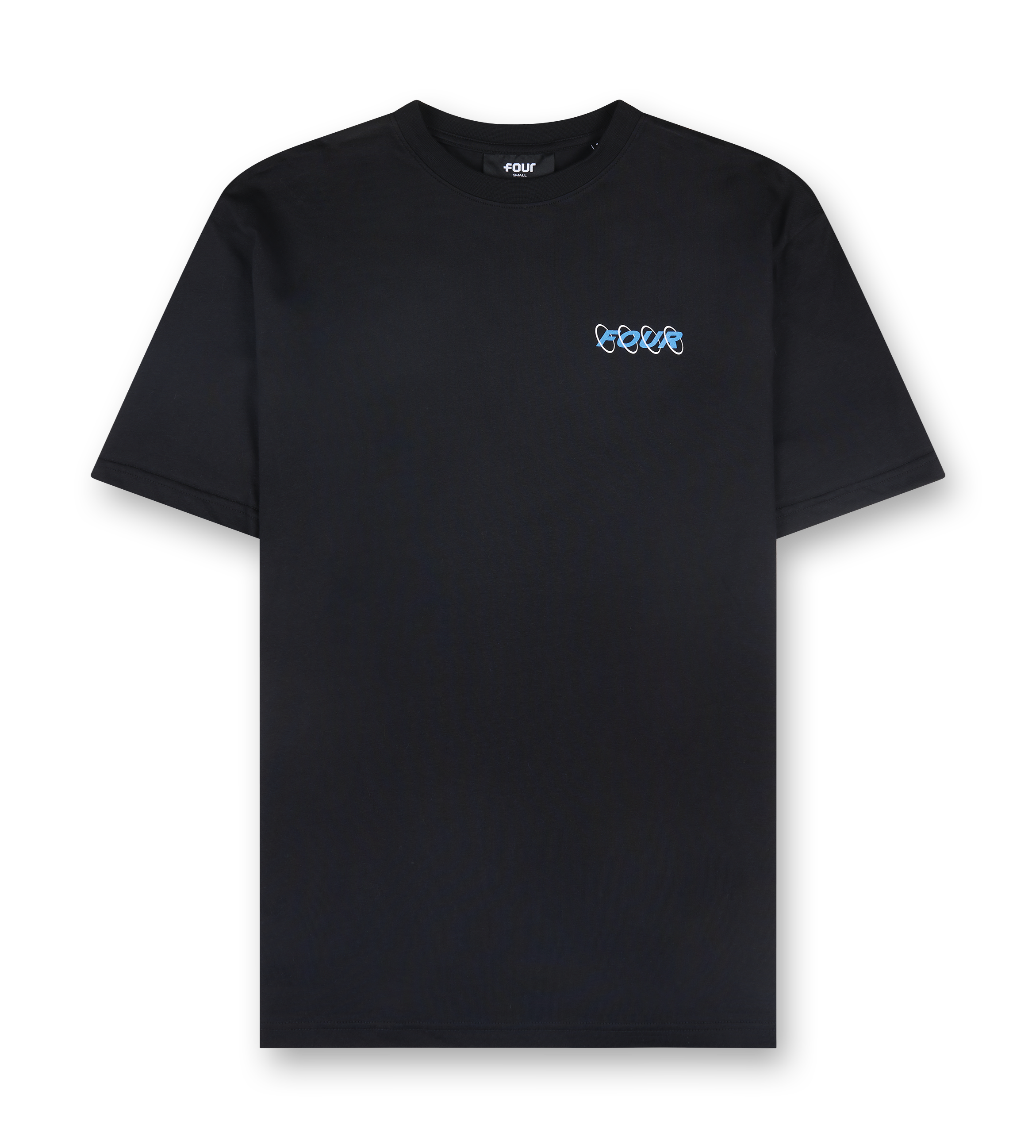Circles T-shirt Black/ Princess Blue