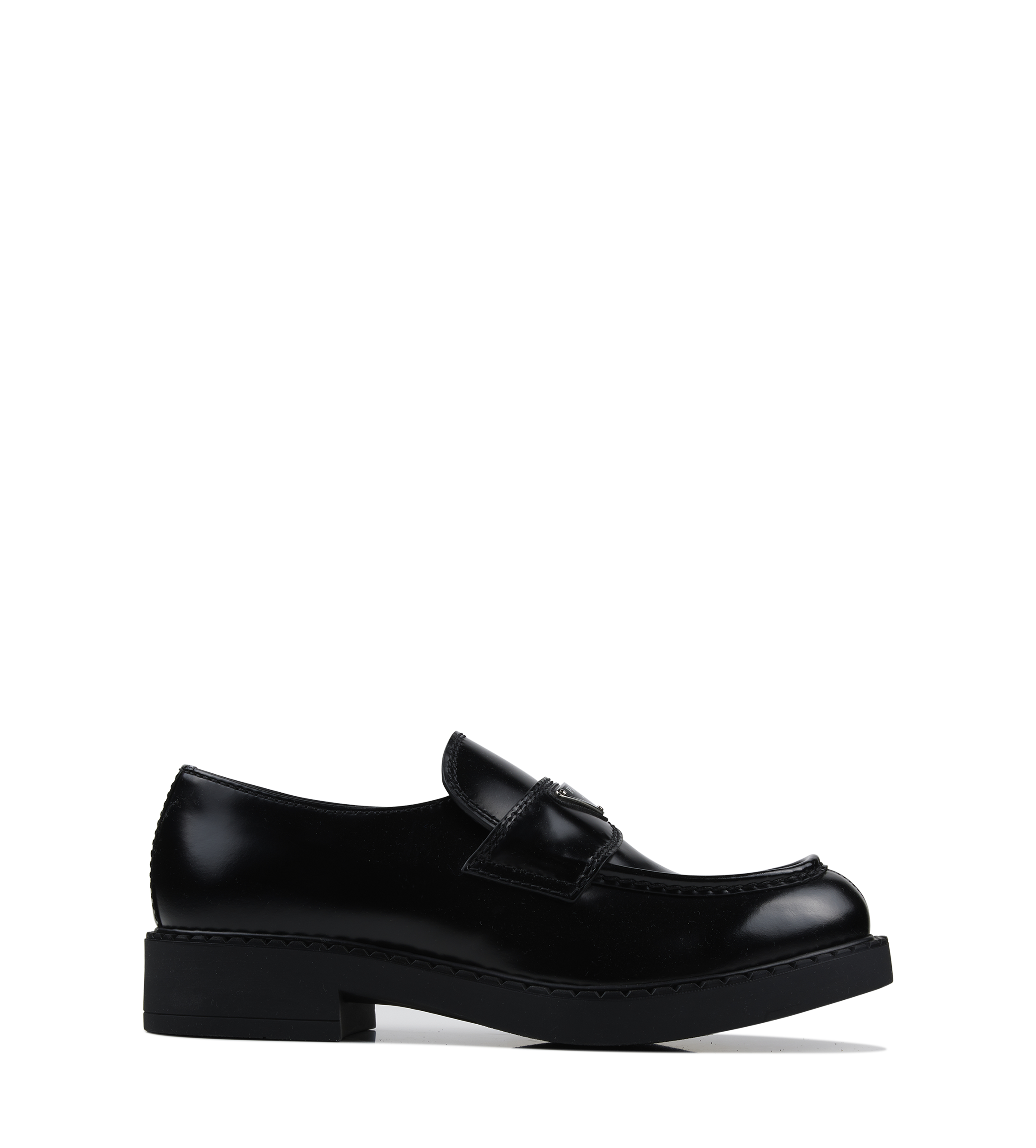 Logo Leather Loafers in Black – FOUR Amsterdam