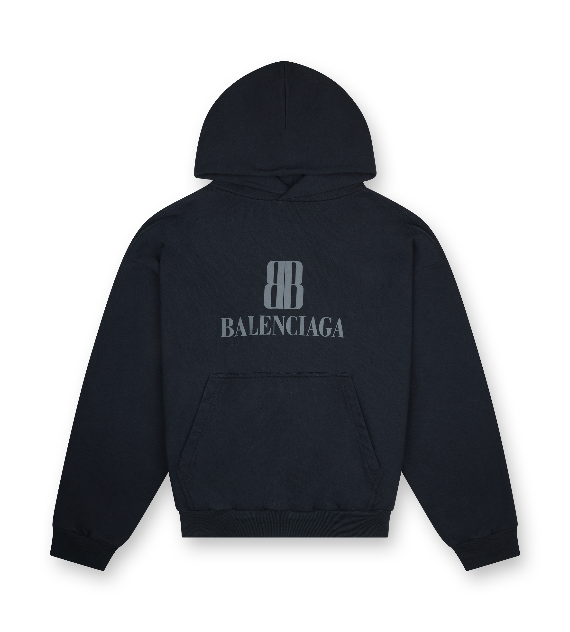 パーカー・フーディ BALENCIAGA FW25 'Nano BB' hoodie (767877TSVO3 1083) Balenciaga Black Nano BB Medium Fit sweatshirt | TheDoubleF