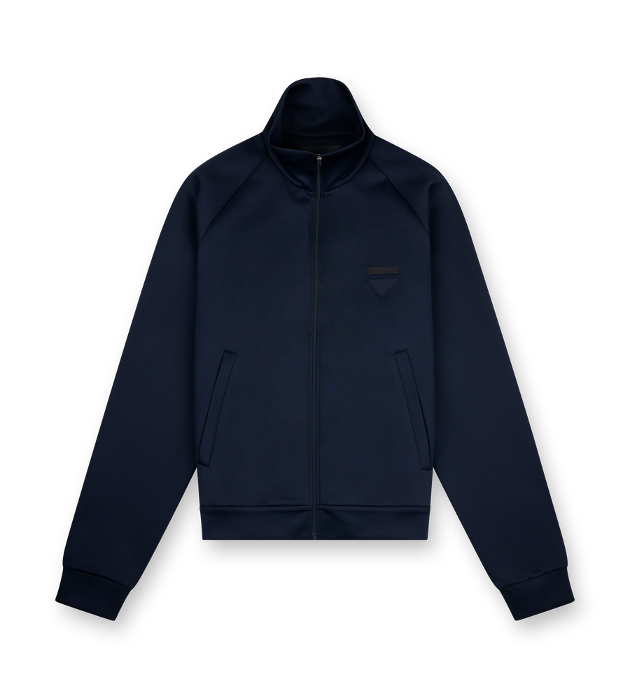 Prada Zippered technical fabric Jacket in Navy