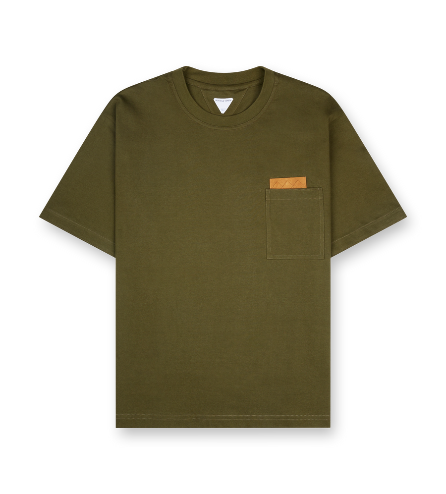 Bottega Veneta Short Sleeve T-Shirt in Pine Green