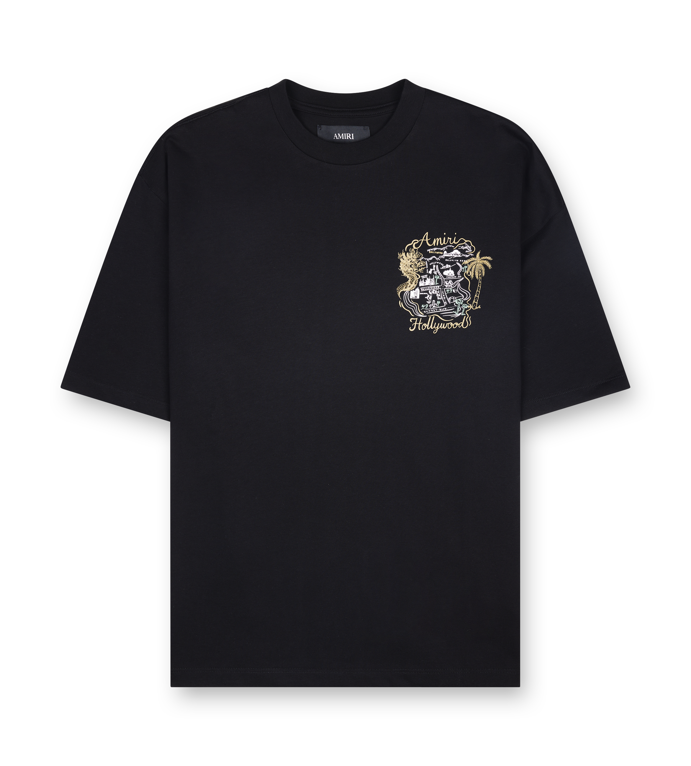 AMIRI Hollywood Oversized T-shirt in Black