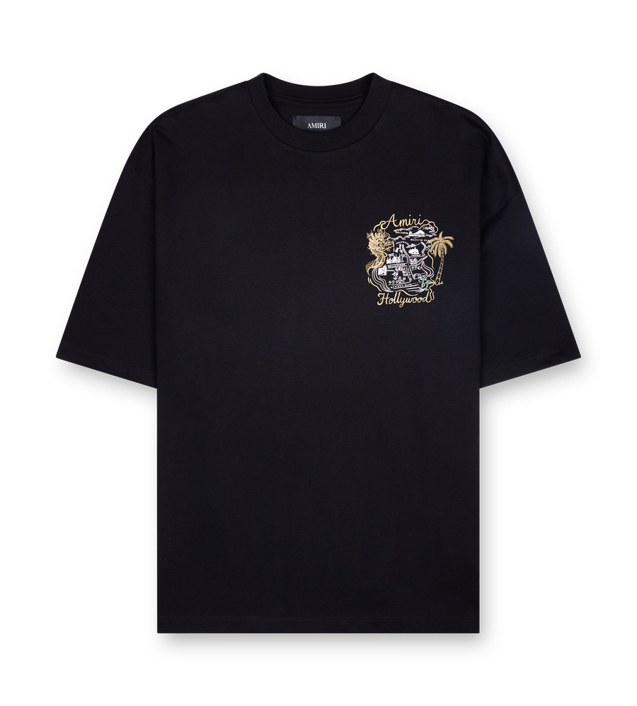 AMIRI Hollywood Oversized T-shirt in Black