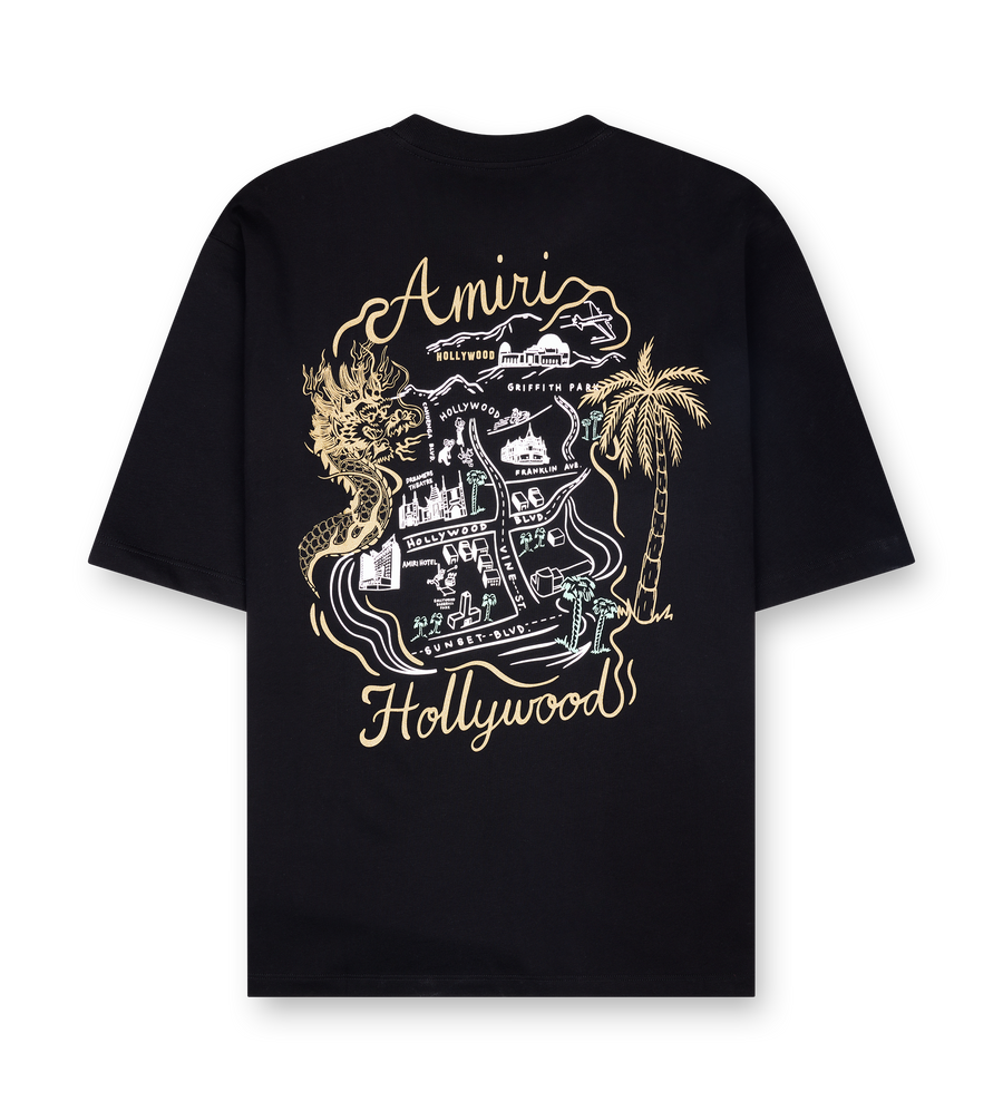 AMIRI Hollywood Oversized T-shirt in Black