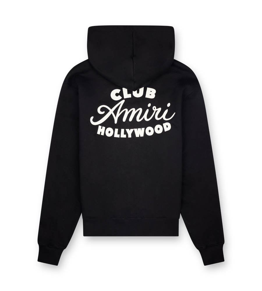 AMIRI Club Zip Hoodie in Black