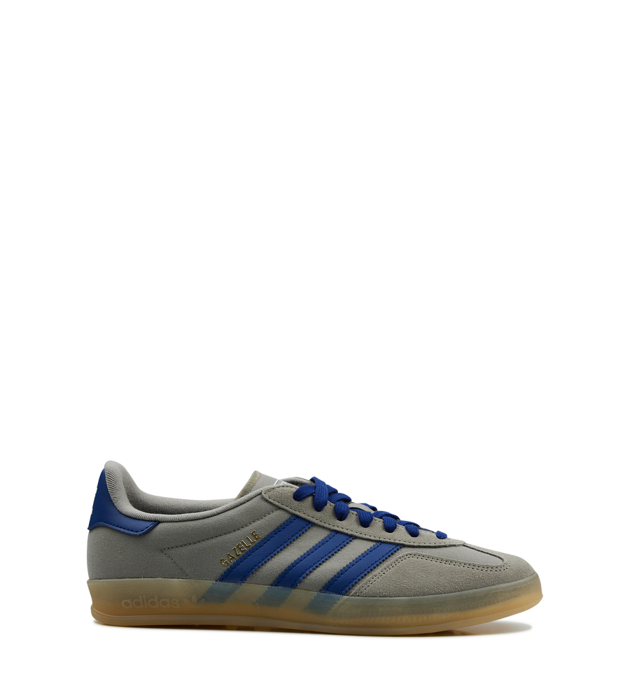 Gazelle Indoor Sneakers in Silver and Blue