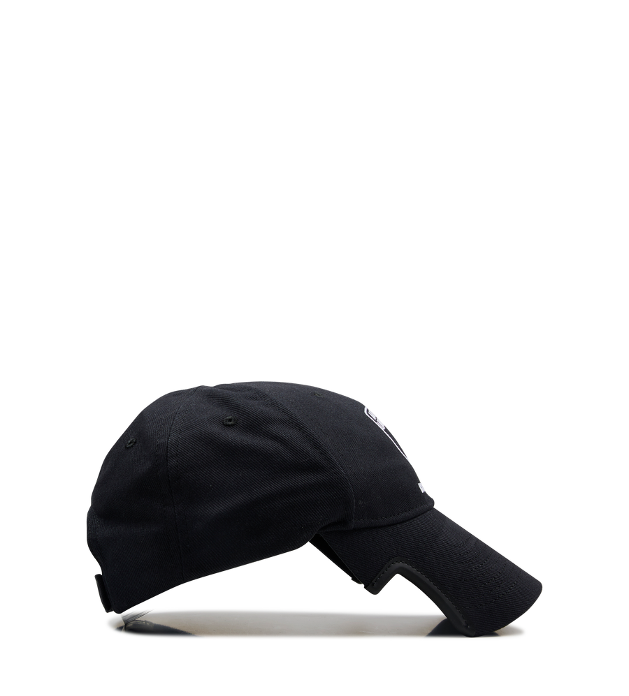 Balenciaga I Automobili Lamborghini Cap in black cotton drill