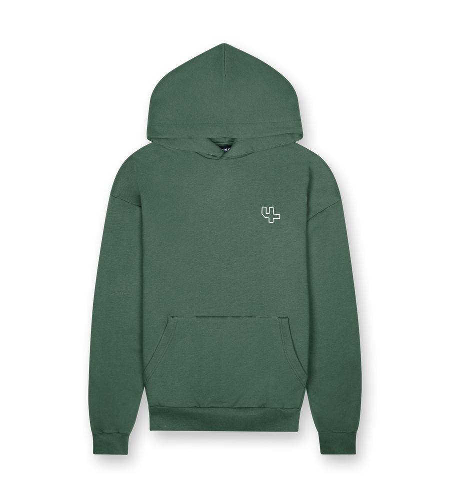 Outline Logo Hoodie Deep Forest