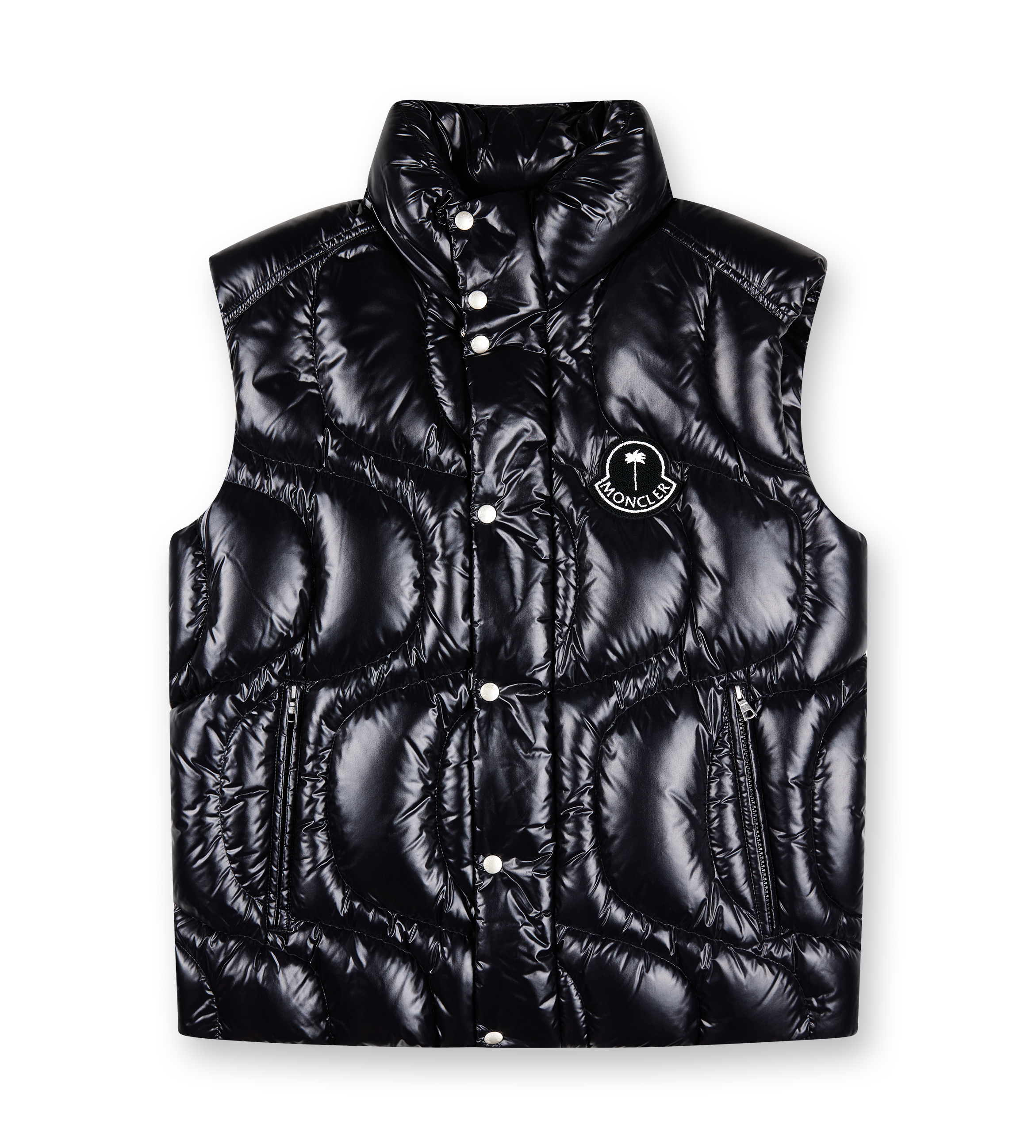 Moncler x Palm Angels Gwenyth Down Gilet Black FOUR Amsterdam