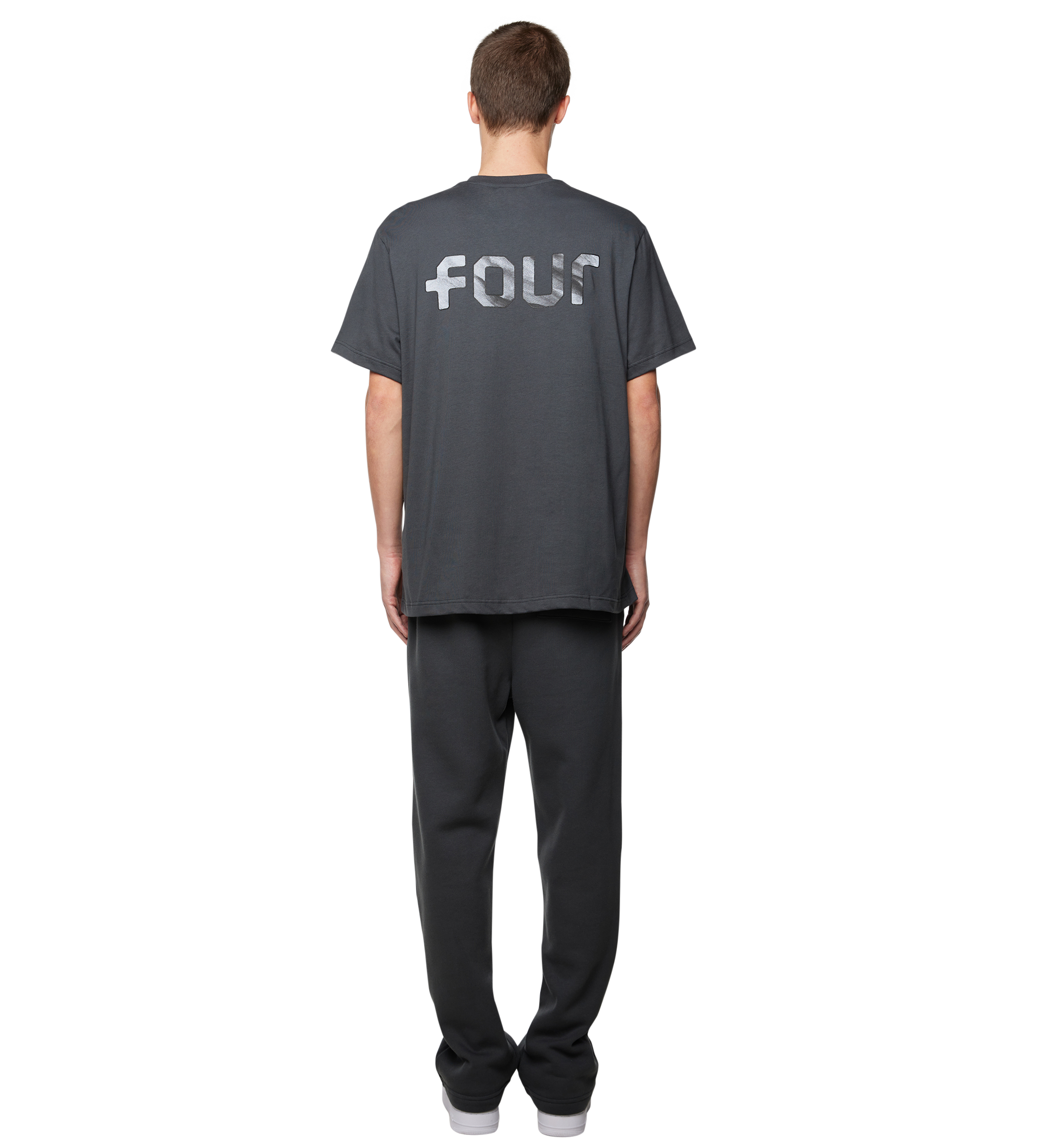 Outline Logo T-shirt Black Sand