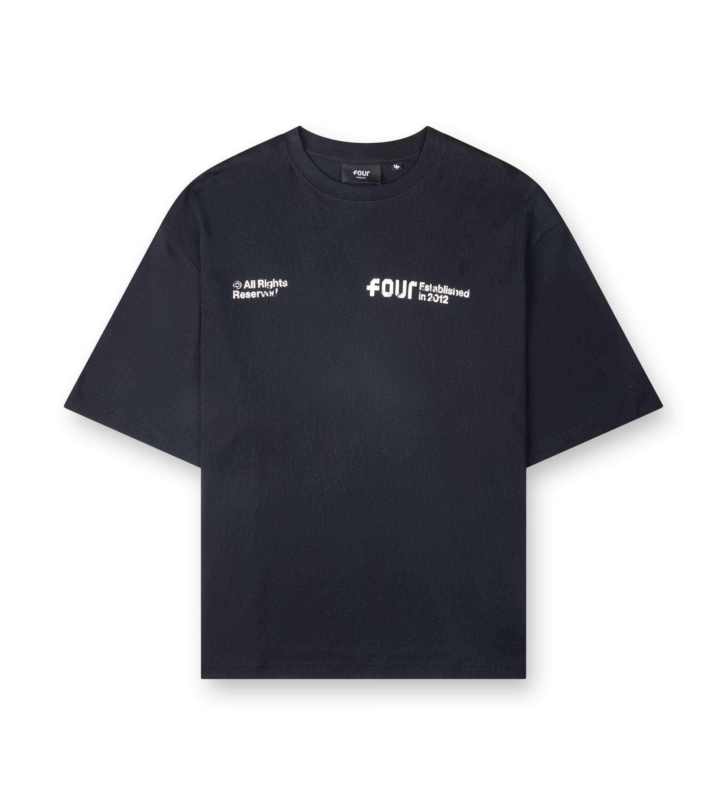 Quote Boxy T-shirt Zwart