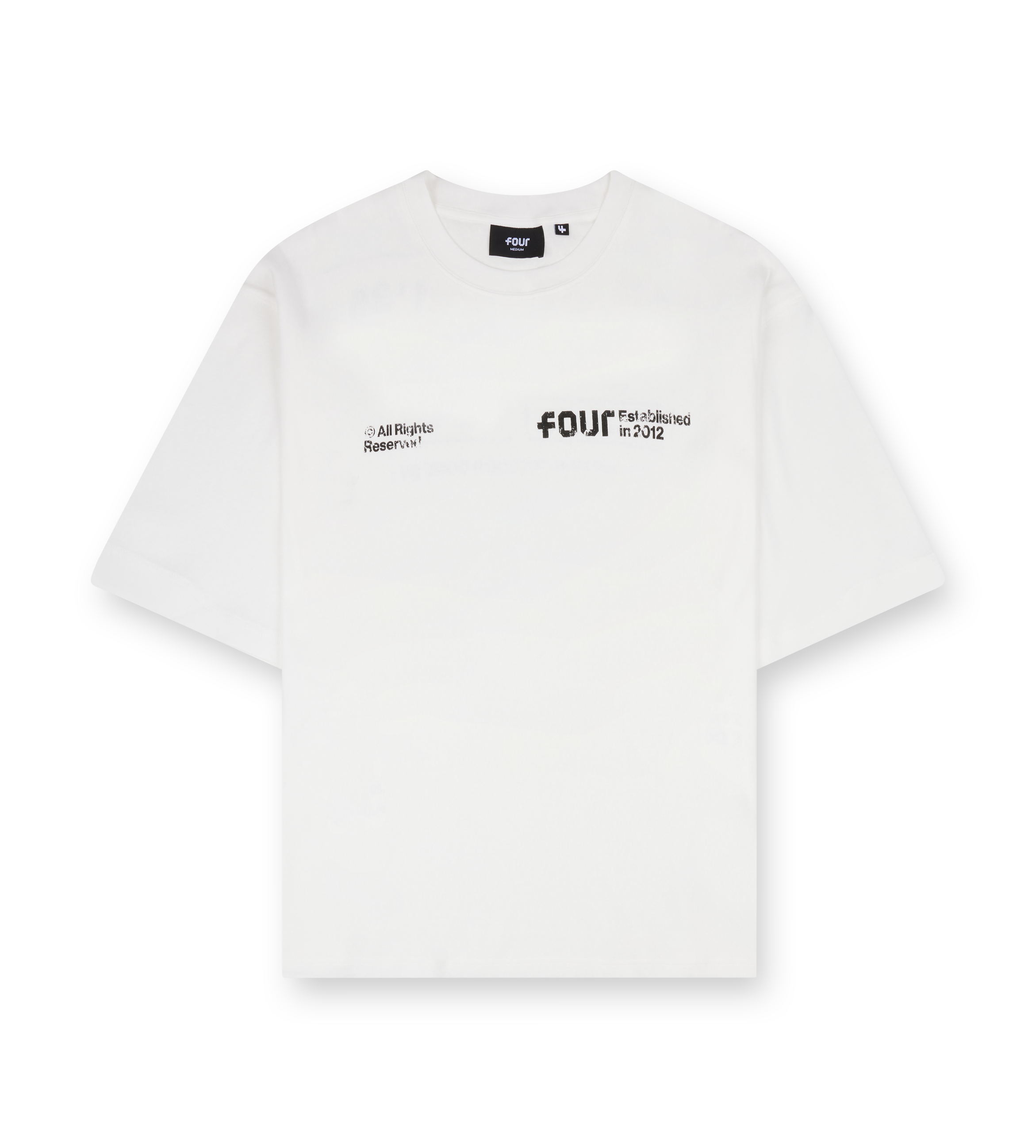 Reserved Boxy T-shirt Wit