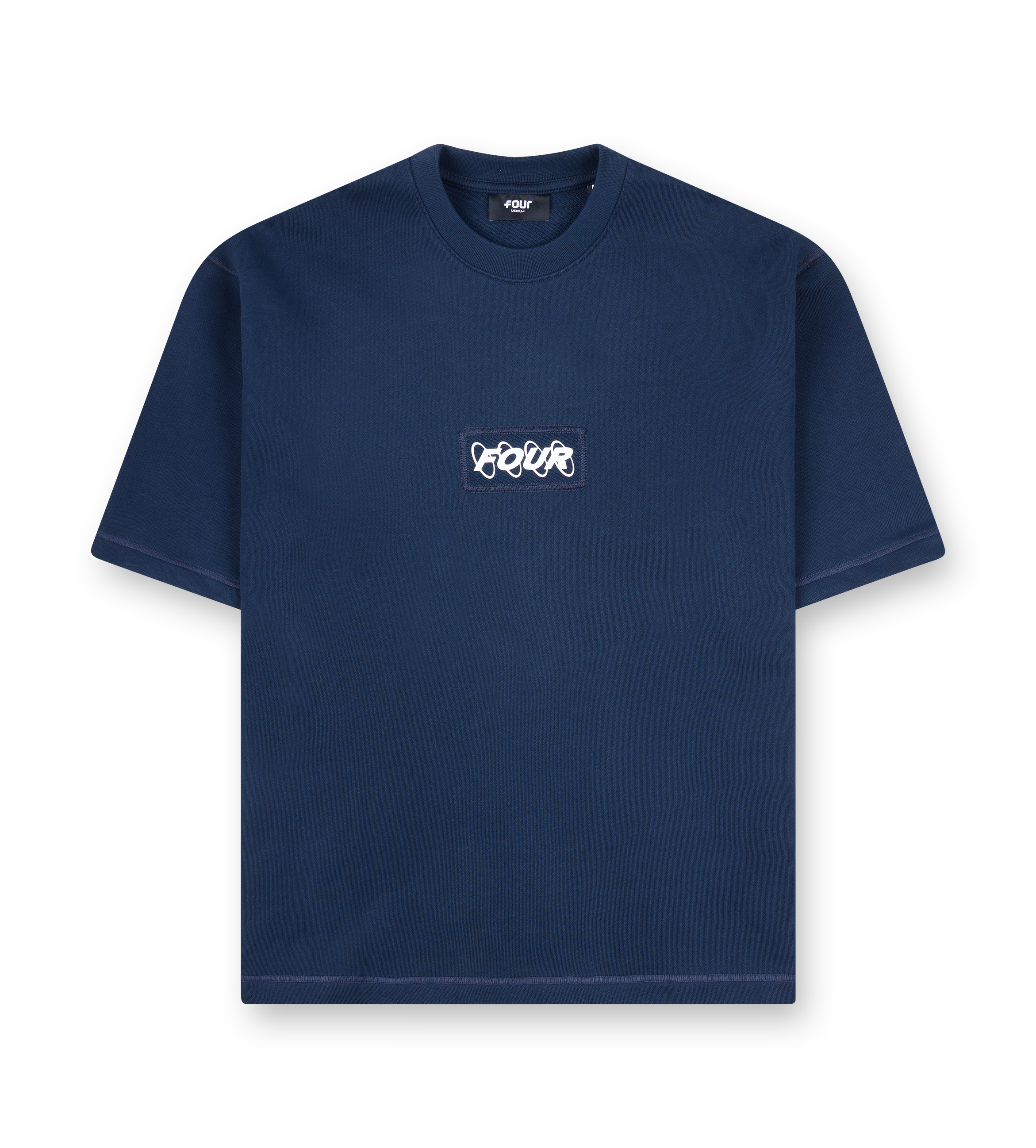 Circles Inside Out T-shirt Marine Blue/ White