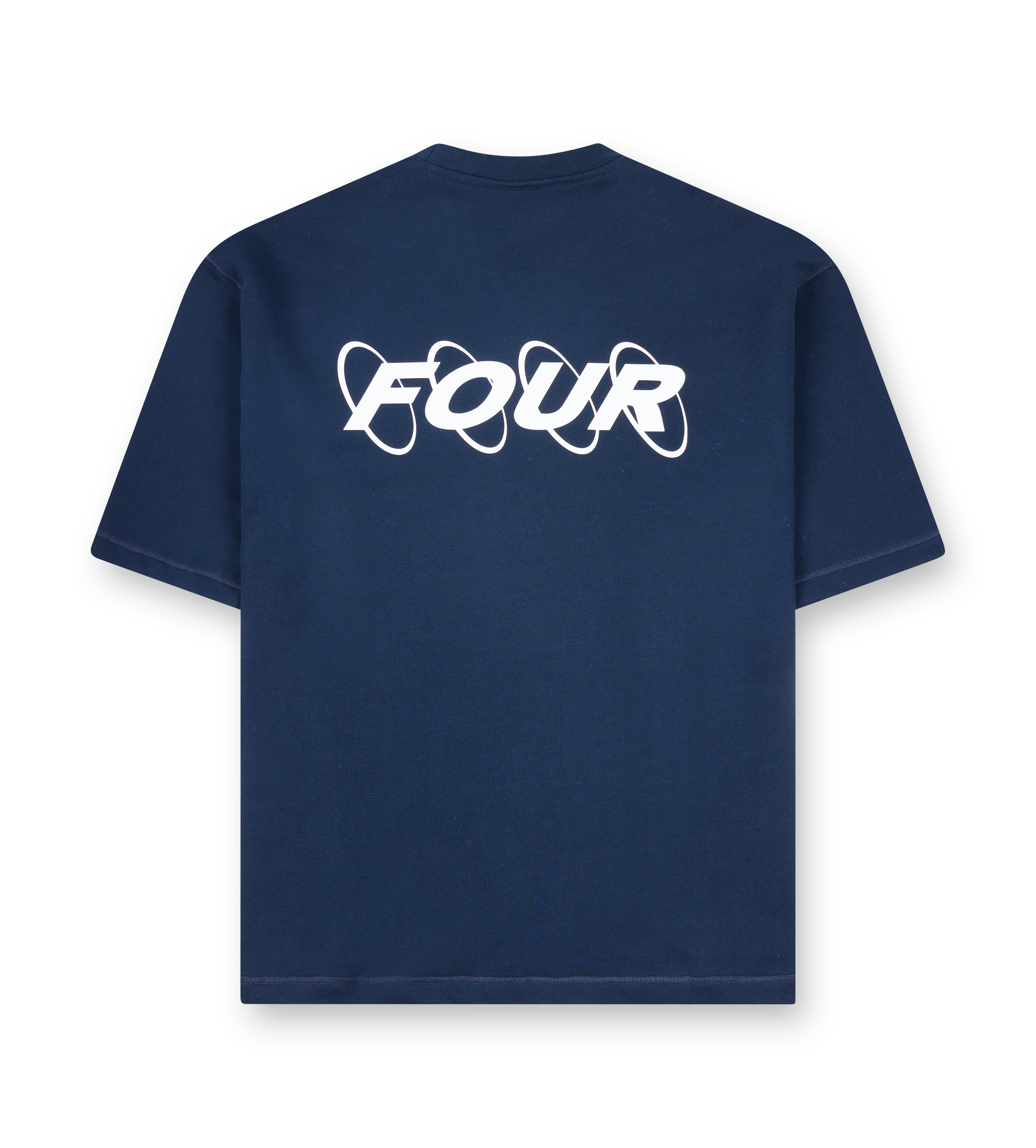 Circles Inside Out T-shirt Marine Blue/ White