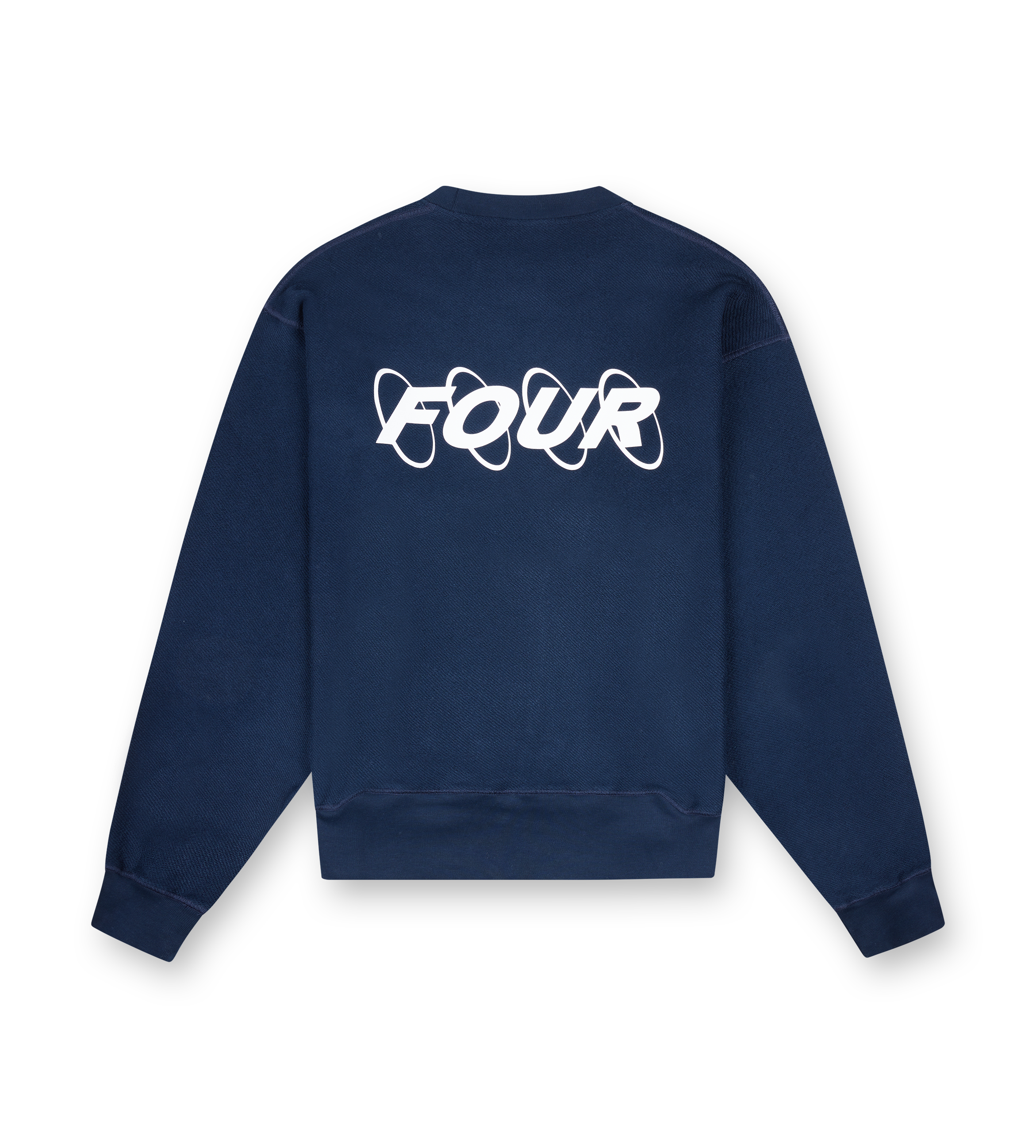 Circles Inside Out Crewneck Marine Blue