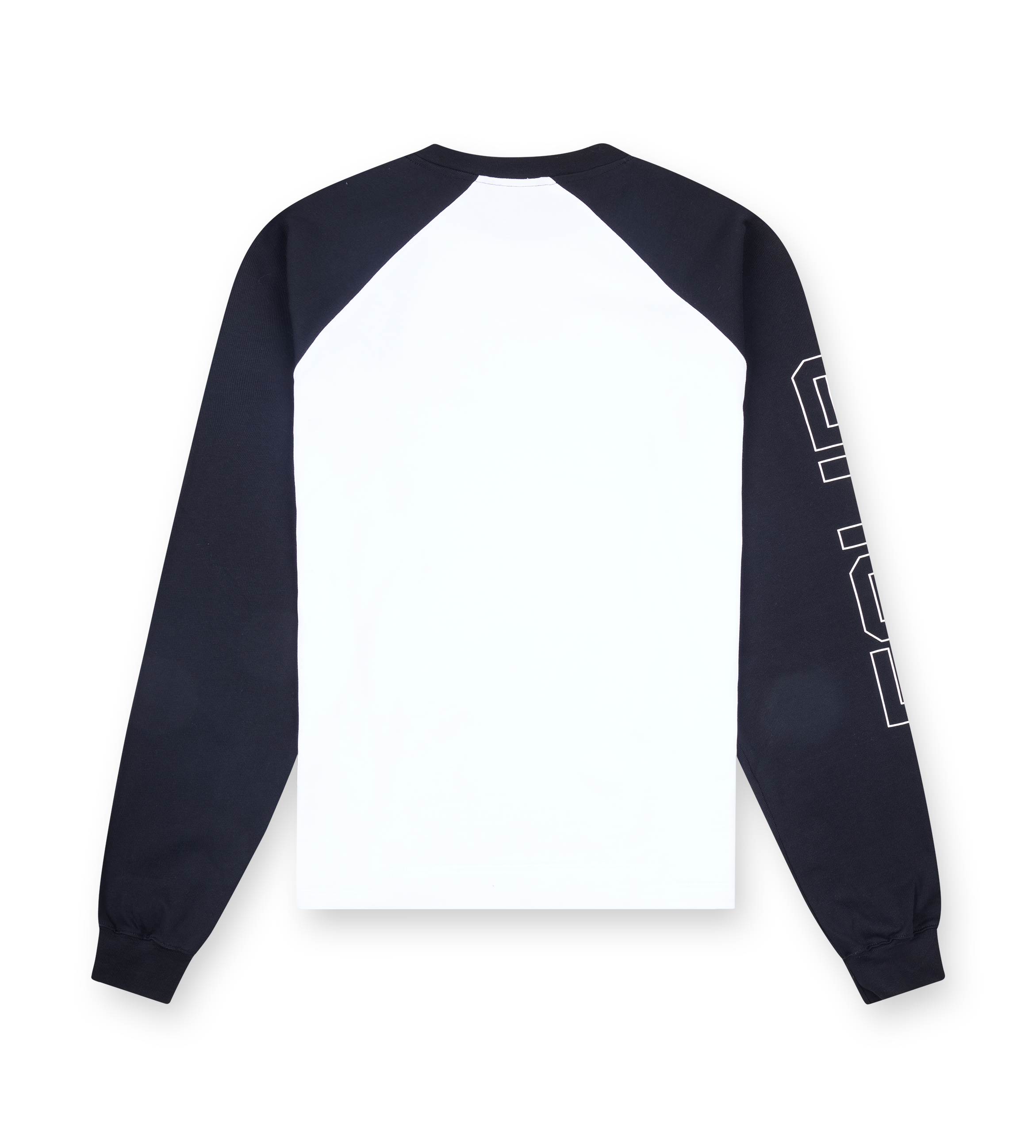 Bold Raglan Longsleeve Zwart / Wit