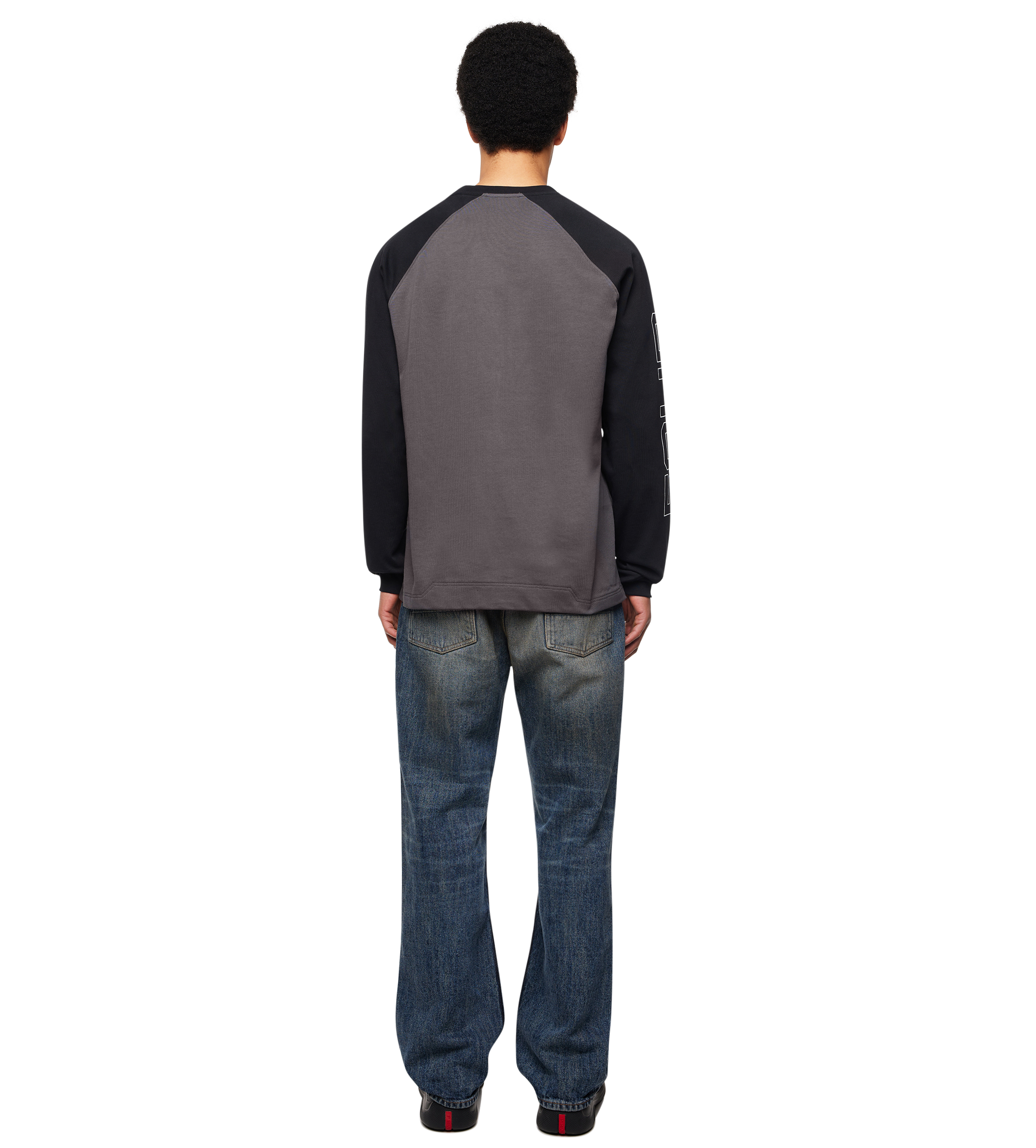Bold Raglan Longsleeve Black/ Asphalt