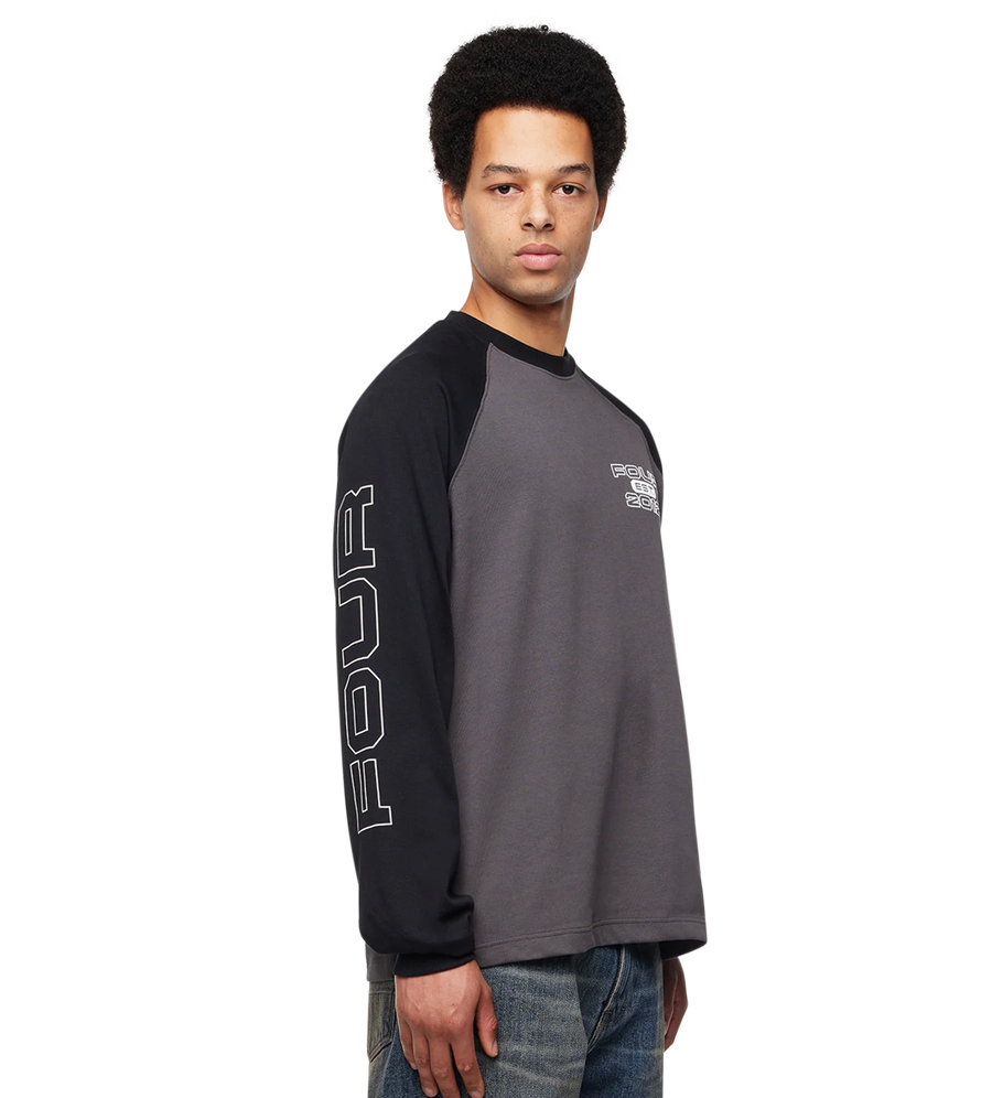 Bold Raglan Longsleeve Black/ Asphalt
