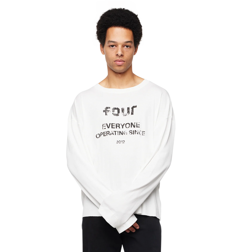Reserved Boxy Longsleeve White