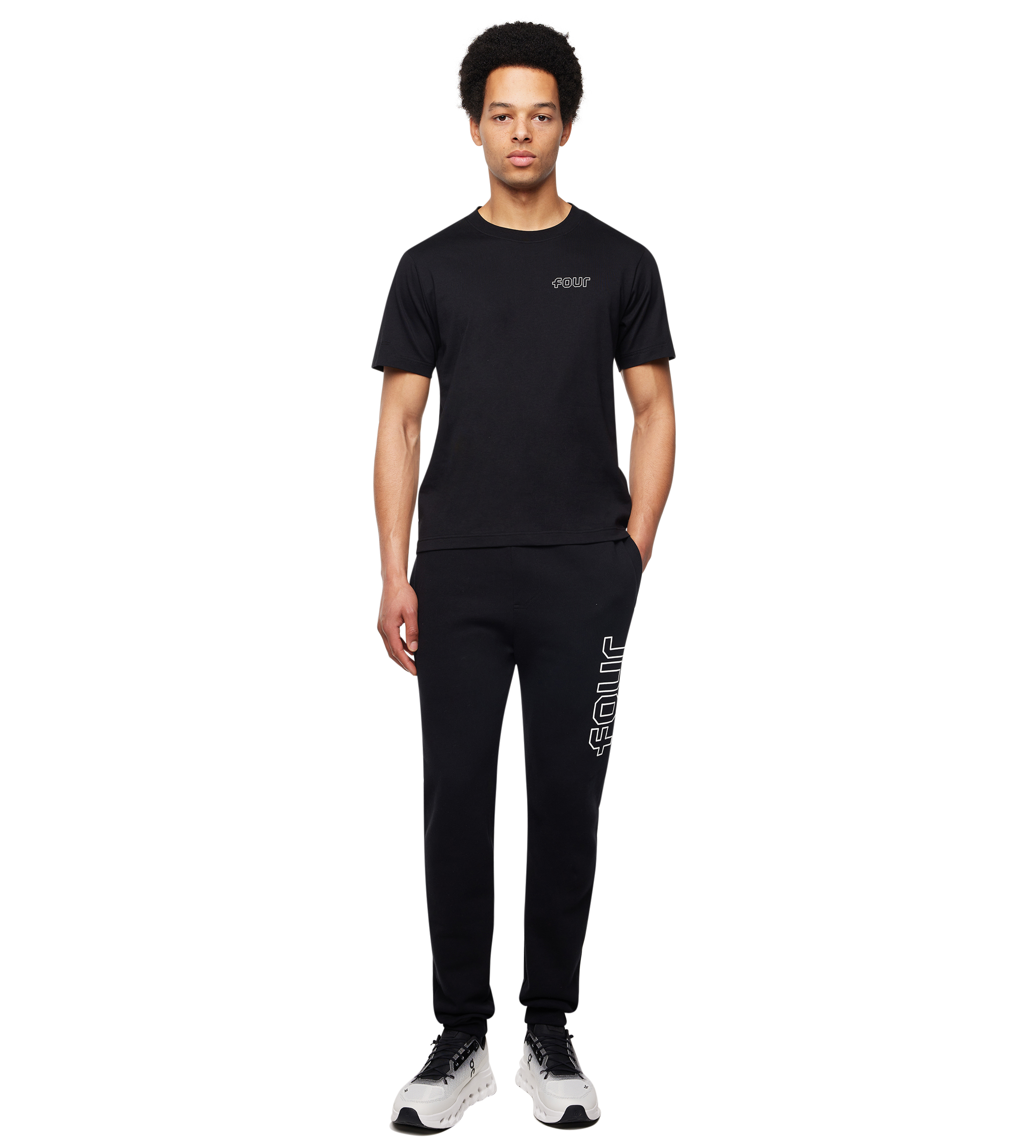 Outline Casual T-shirt Black