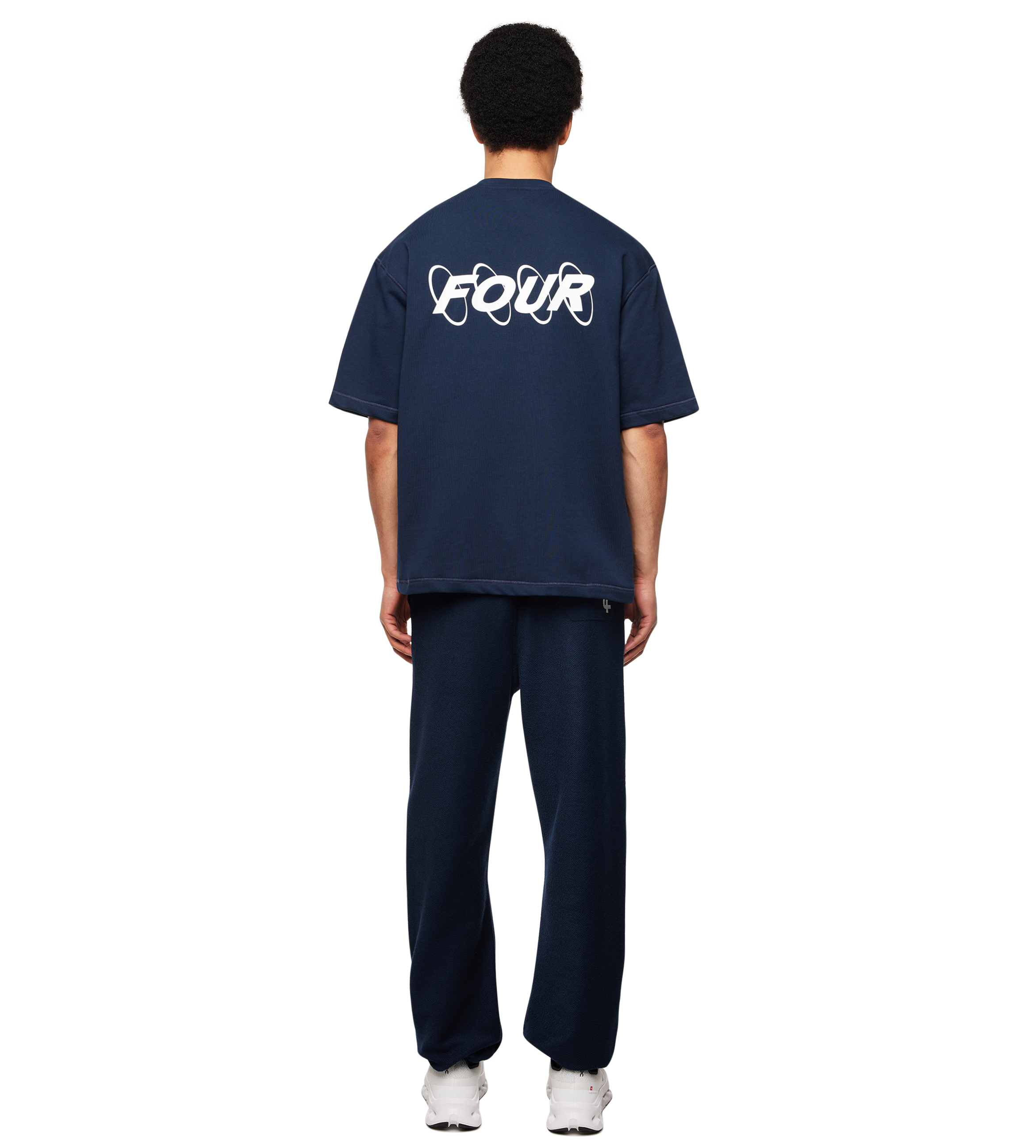 Circles Inside Out T-shirt Marine Blue/ White