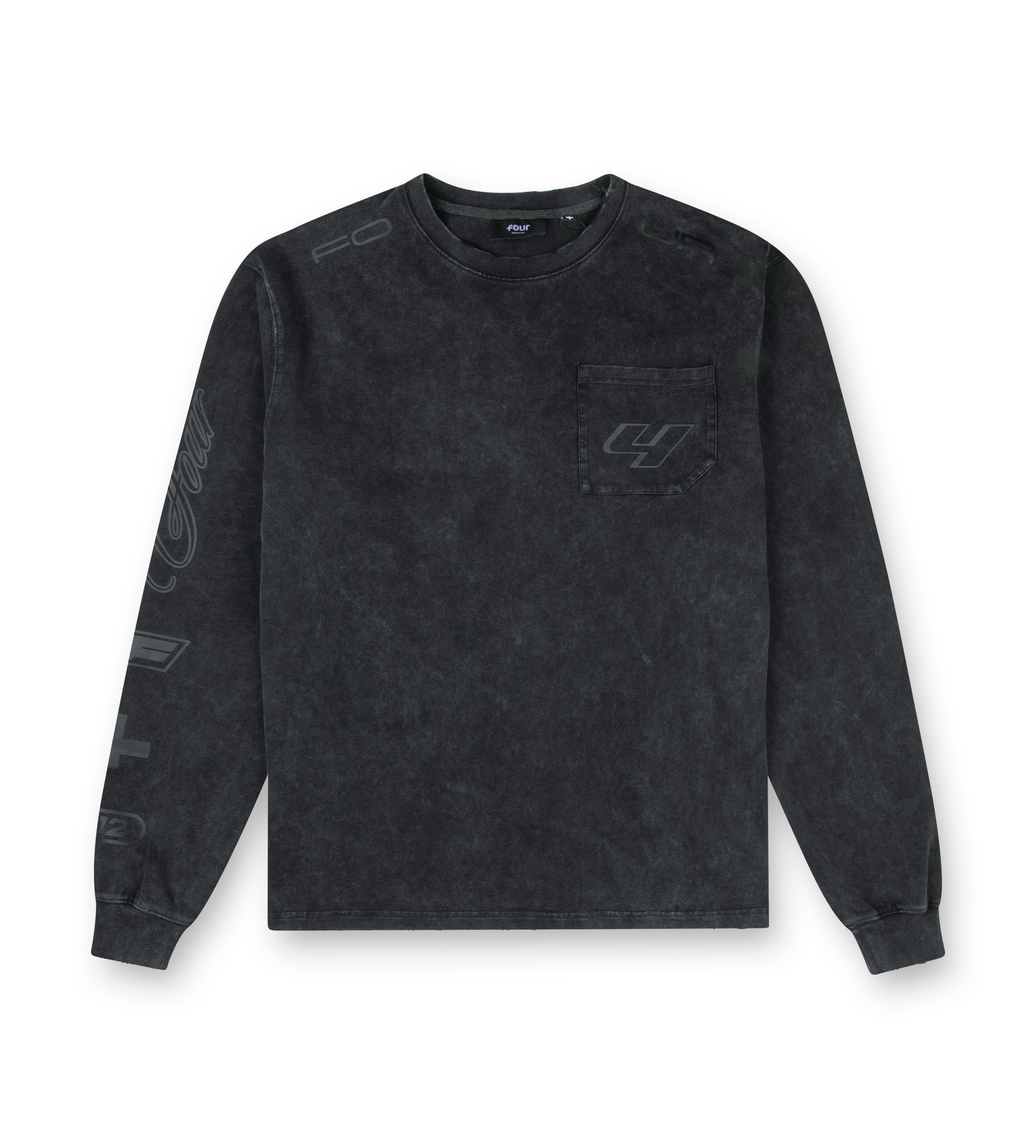 Race Comp Longsleeve T-Shirt Washed Black