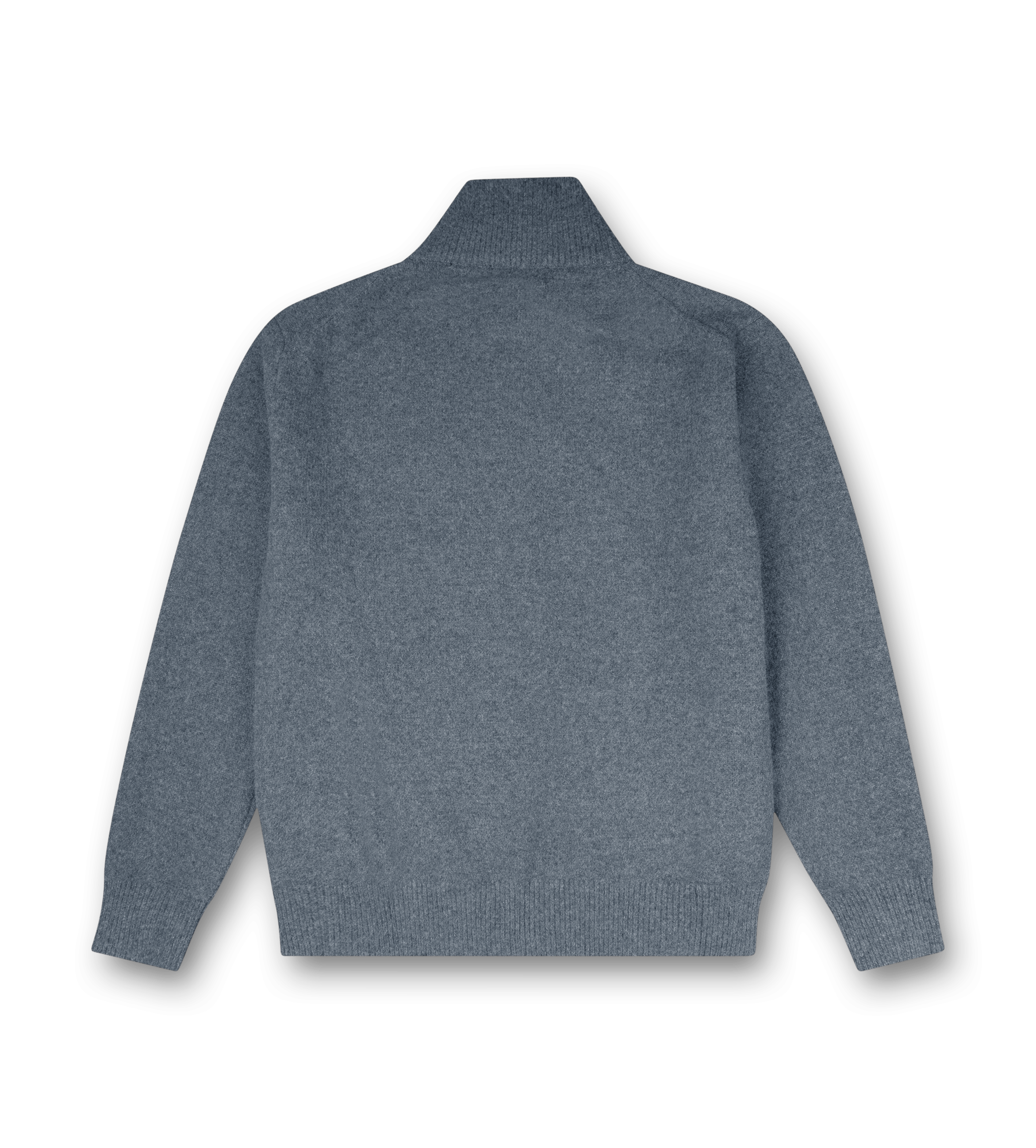 Knitted Zip Up Dark Grey/ White