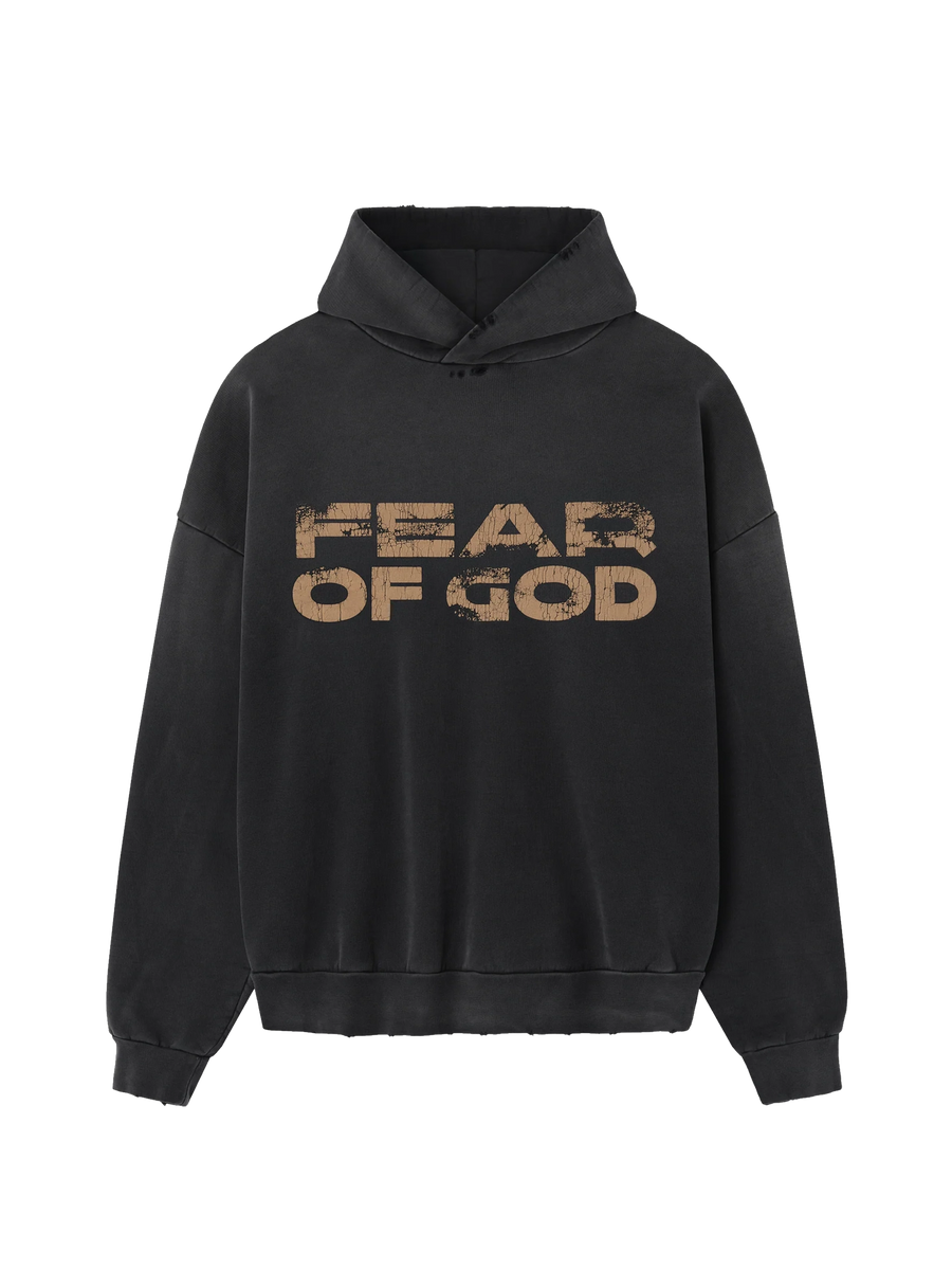 Fear of God Crumble hoodie in Black