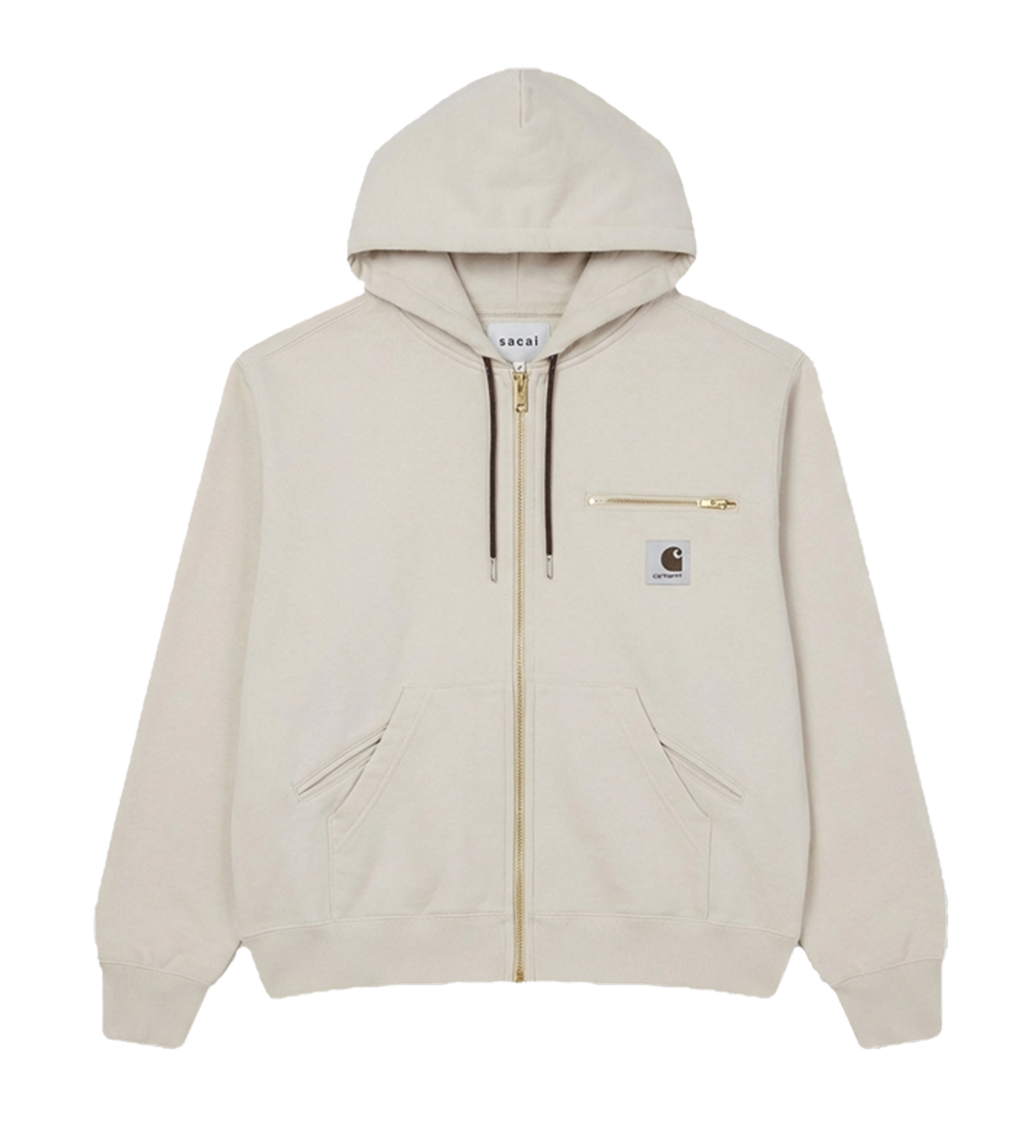 sacai x Carhartt WIP Cotton Jersey Hoodie in Ivory – FOUR Amsterdam