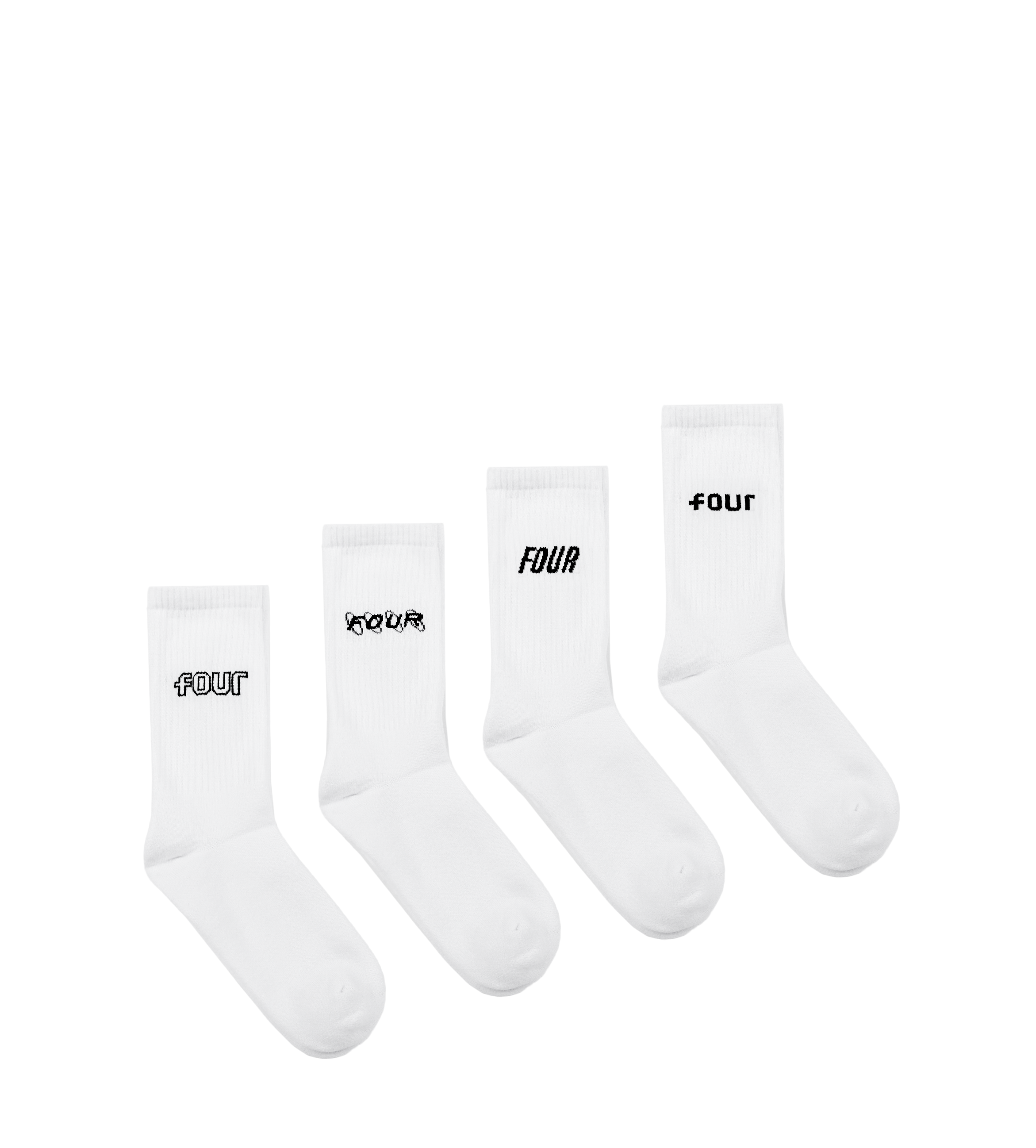 4-Pack Socks White