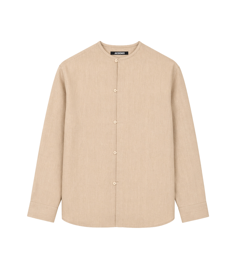Jacquemus Pastro Shirt Woven in Beige